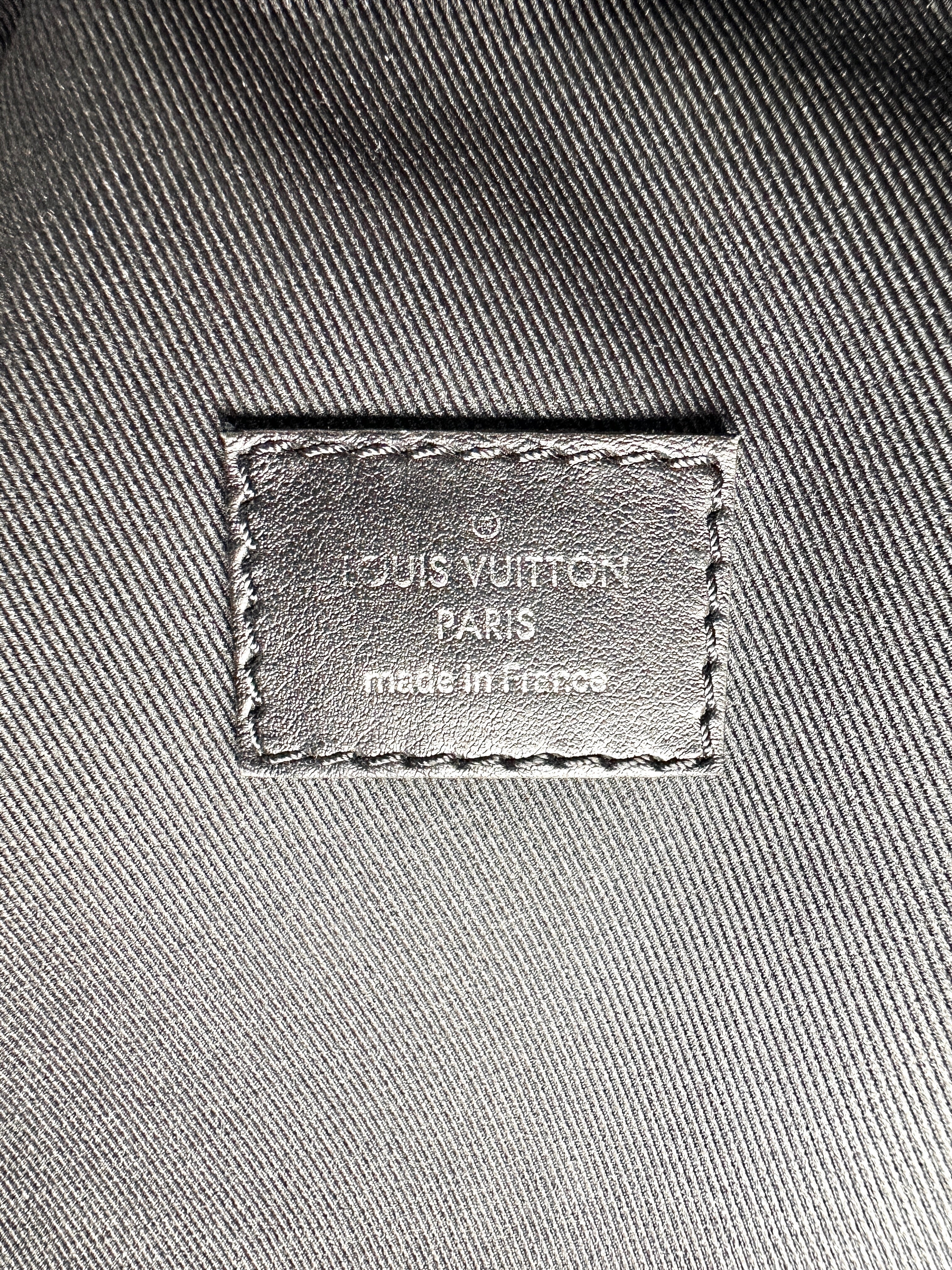Louis Vuitton Soft Trunk Black Monogram Embossed Shoulder Bag