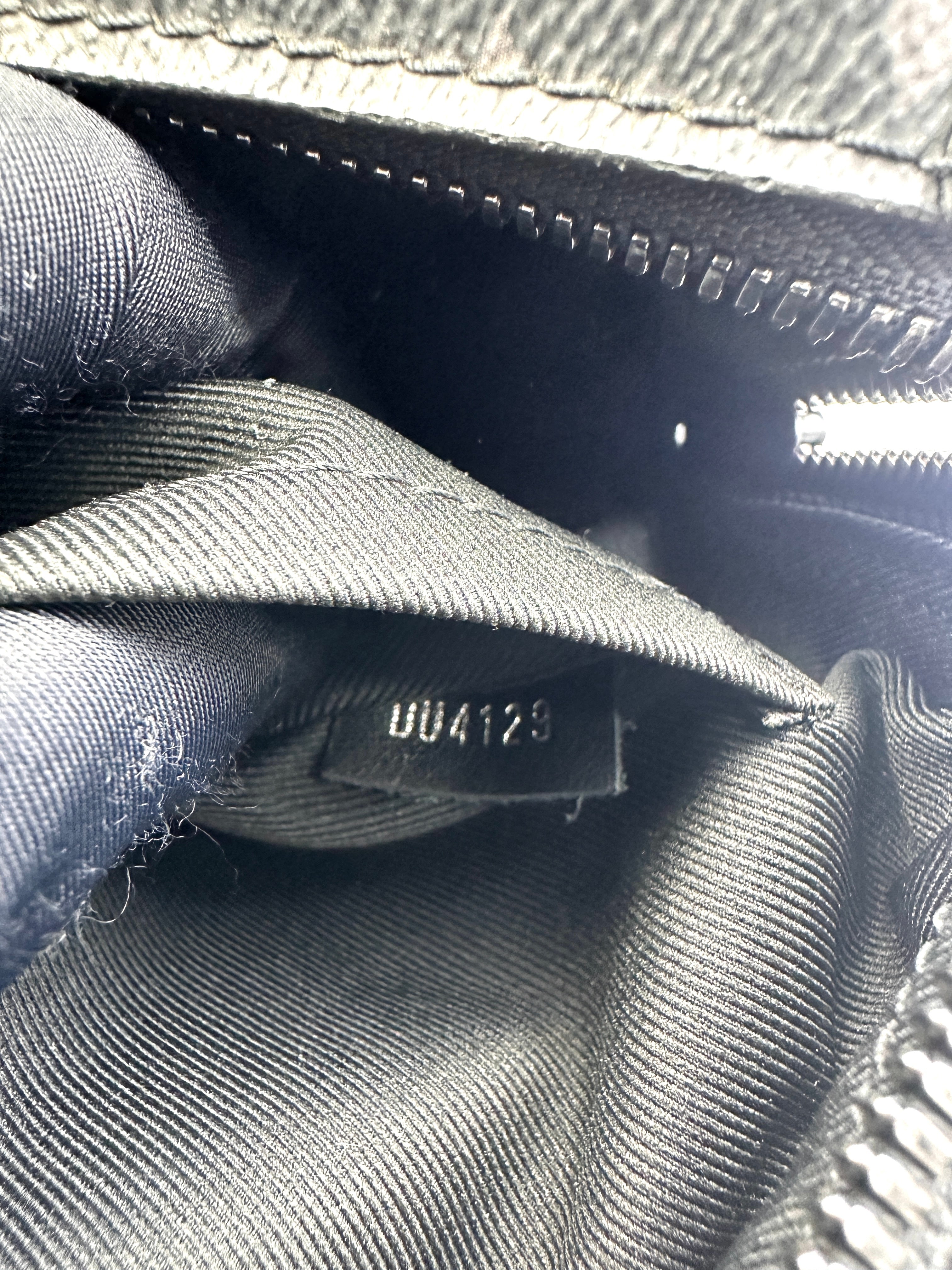 Louis Vuitton Soft Trunk Black Monogram Embossed Shoulder Bag