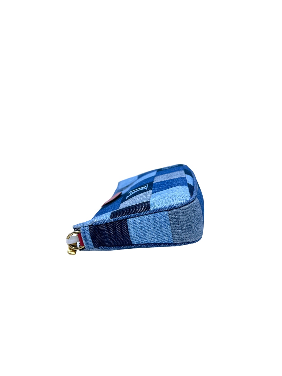 Louis Vuitton Blue Monogram Denim Patchwork Multi Pochette Accessories