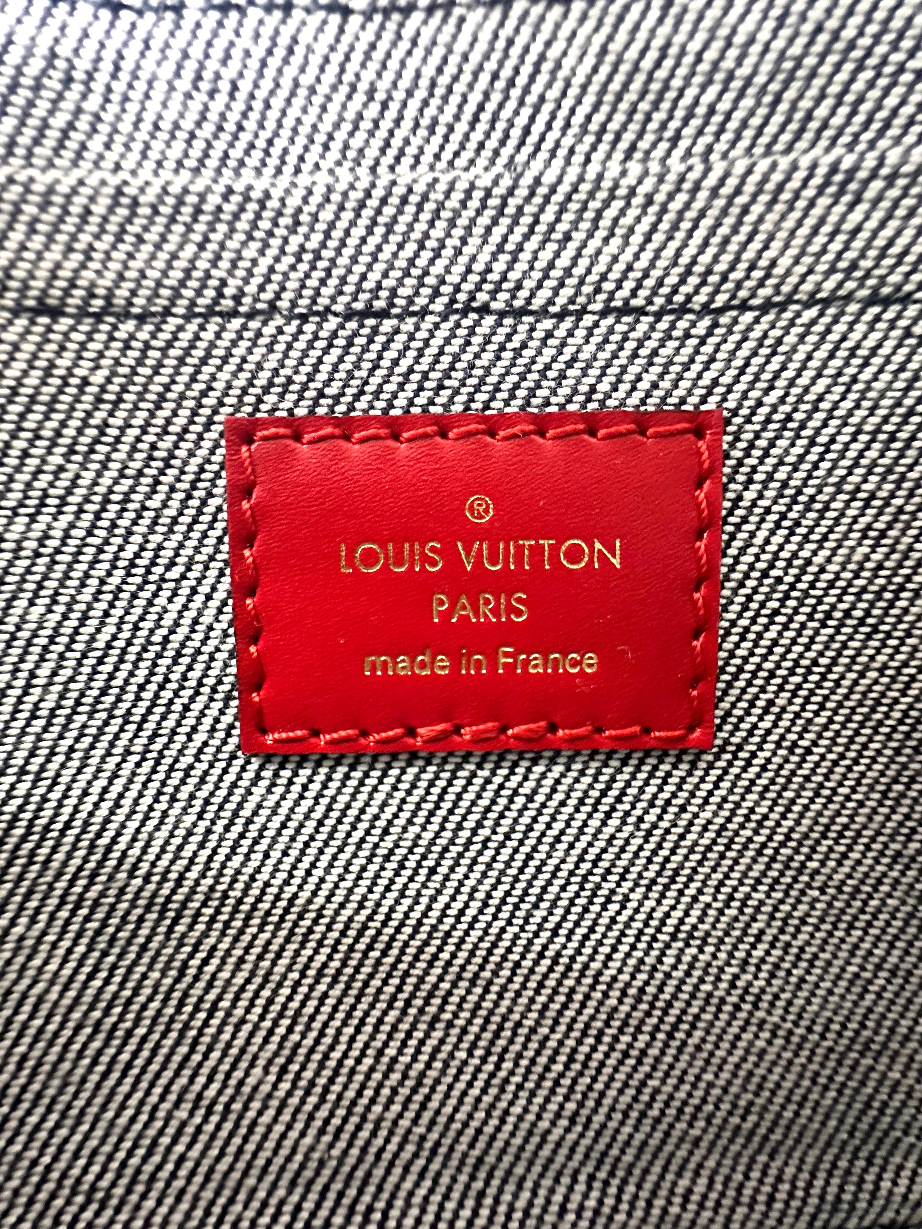 Louis Vuitton Blue Monogram Denim Patchwork Multi Pochette Accessories