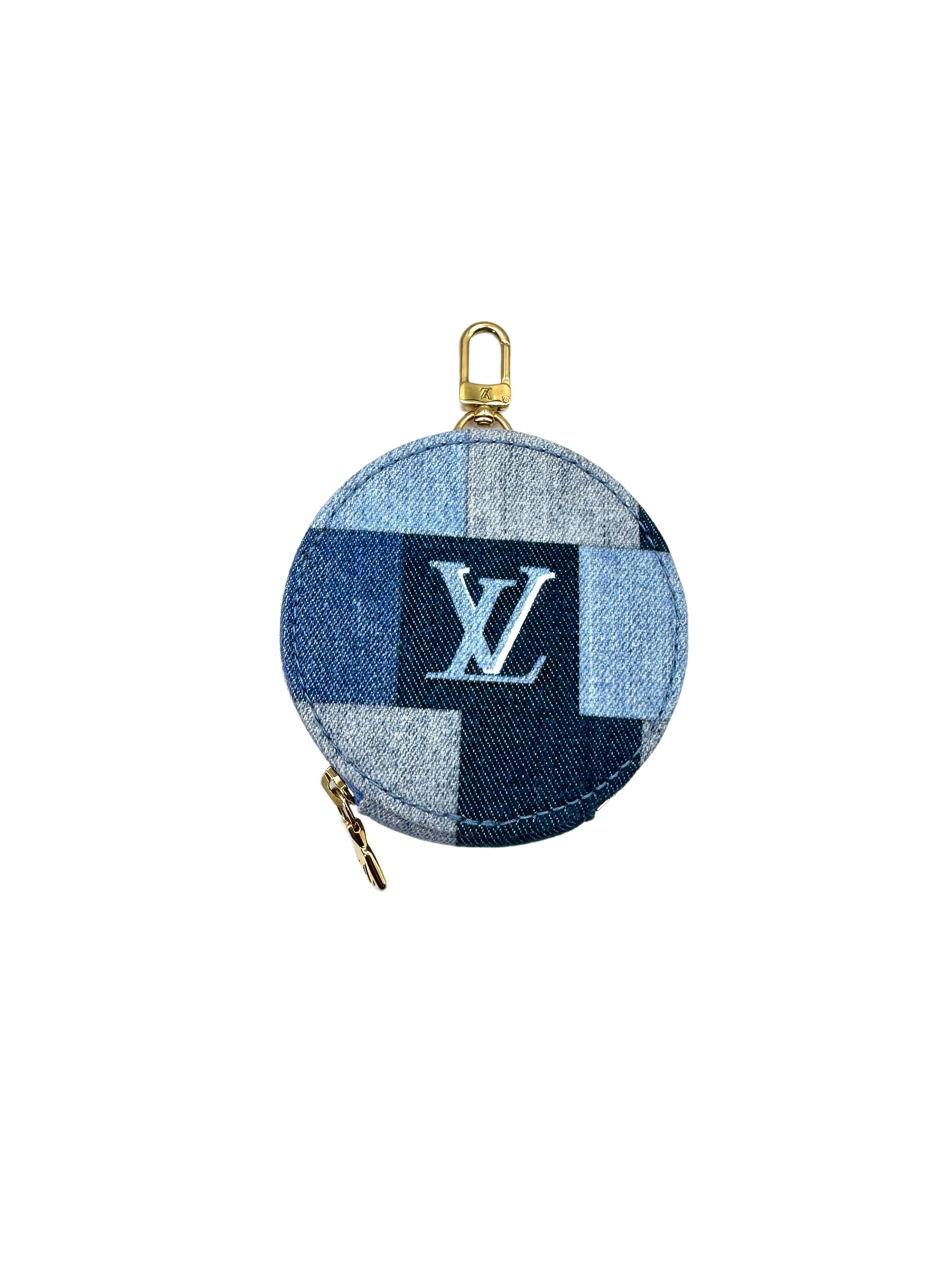 Louis Vuitton Blue Monogram Denim Patchwork Multi Pochette Accessories