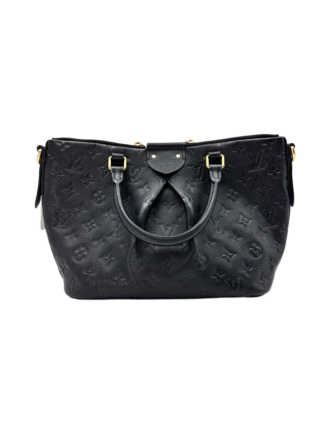 Louis Vuitton Mazarine Black Monogram Empreinte Leather Handle Bag