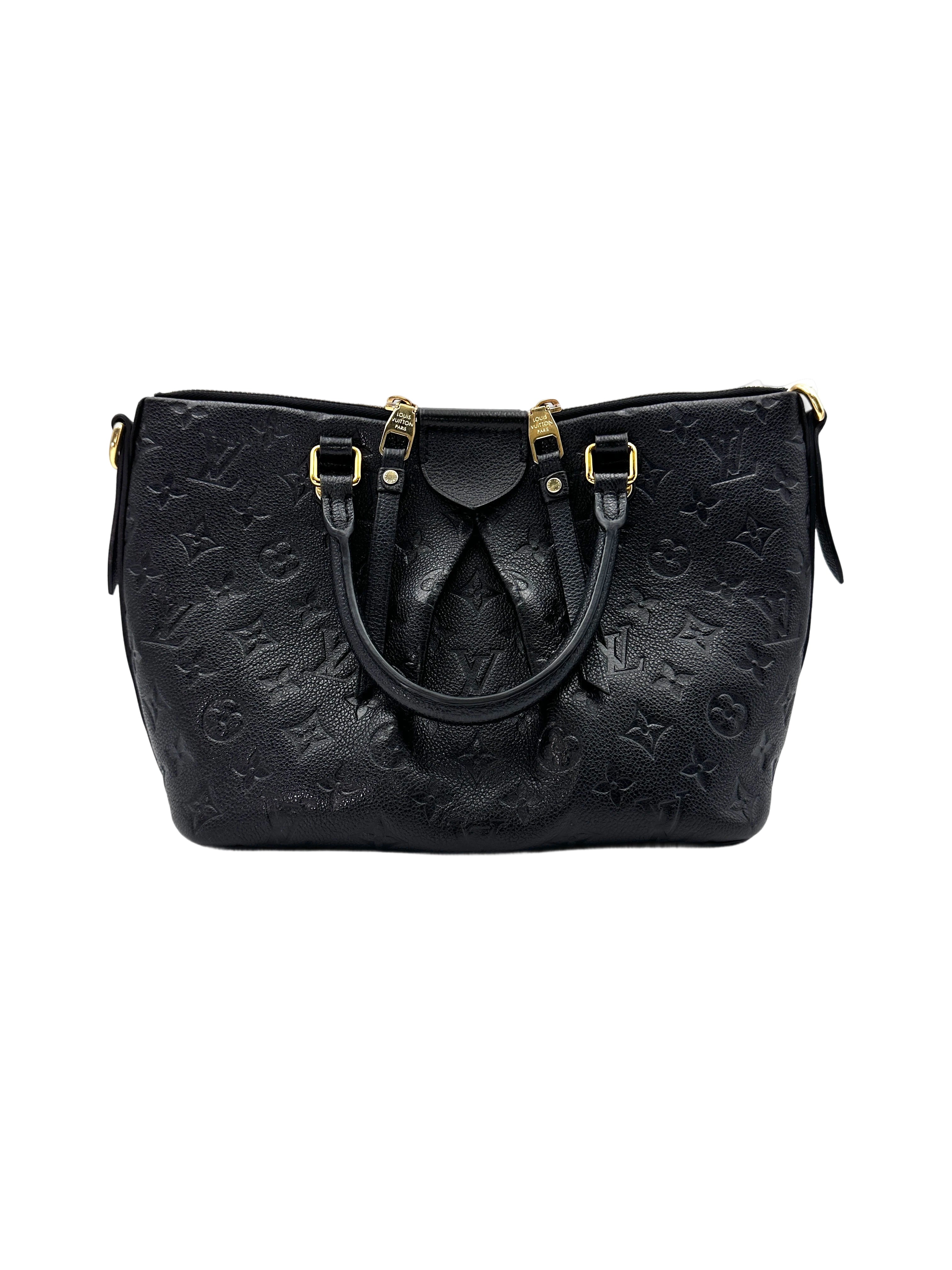Louis Vuitton Mazarine Black Monogram Empreinte Leather Handle Bag