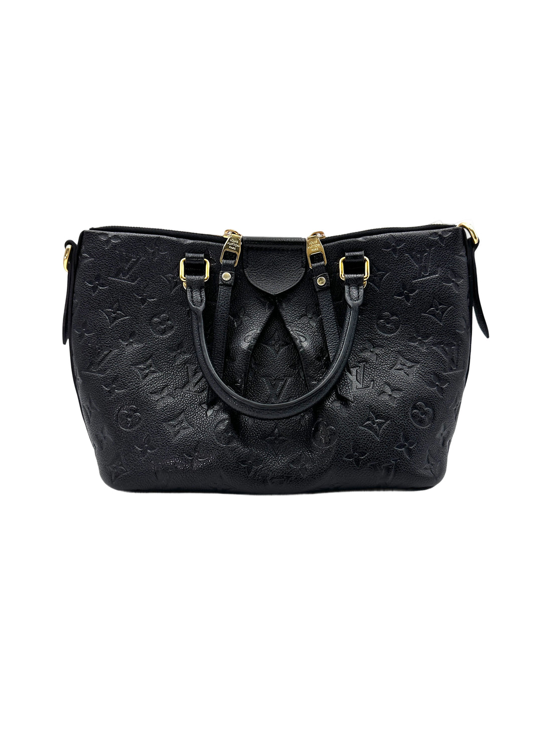 Louis Vuitton Mazarine Black Monogram Empreinte Leather Handle Bag