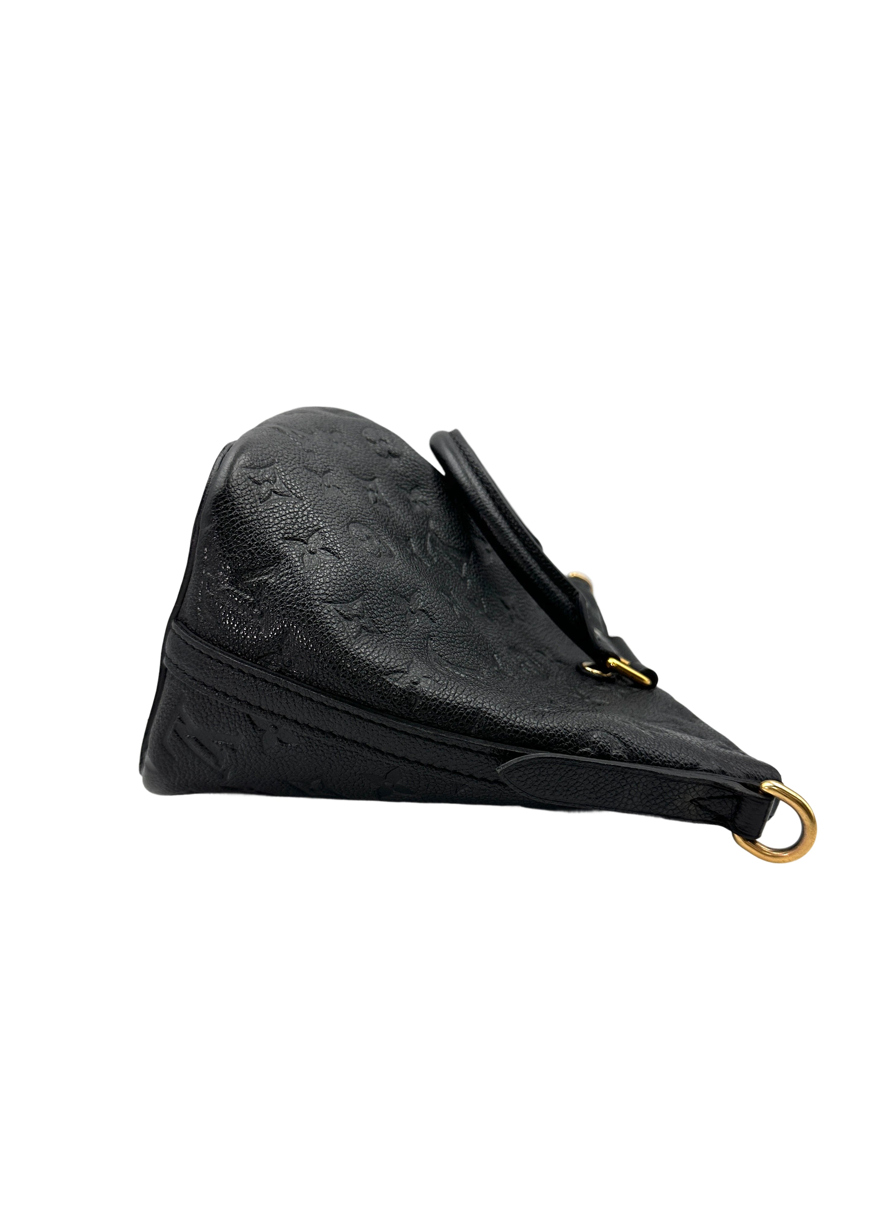Louis Vuitton Mazarine Black Monogram Empreinte Leather Handle Bag