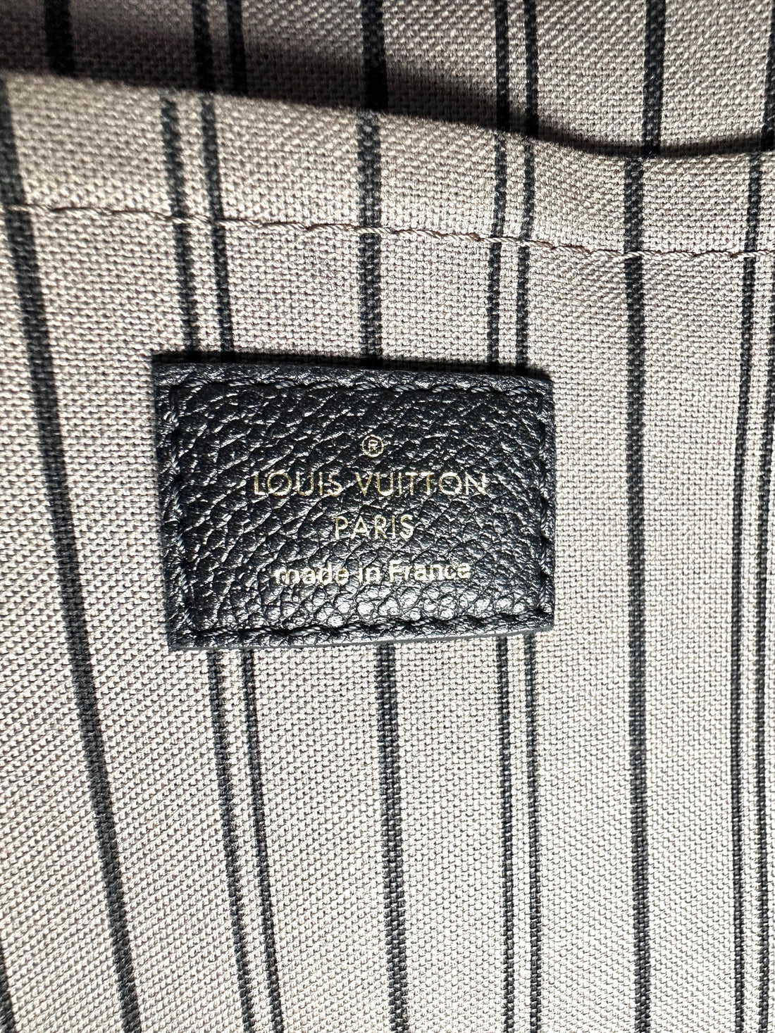 Louis Vuitton Mazarine Black Monogram Empreinte Leather Handle Bag
