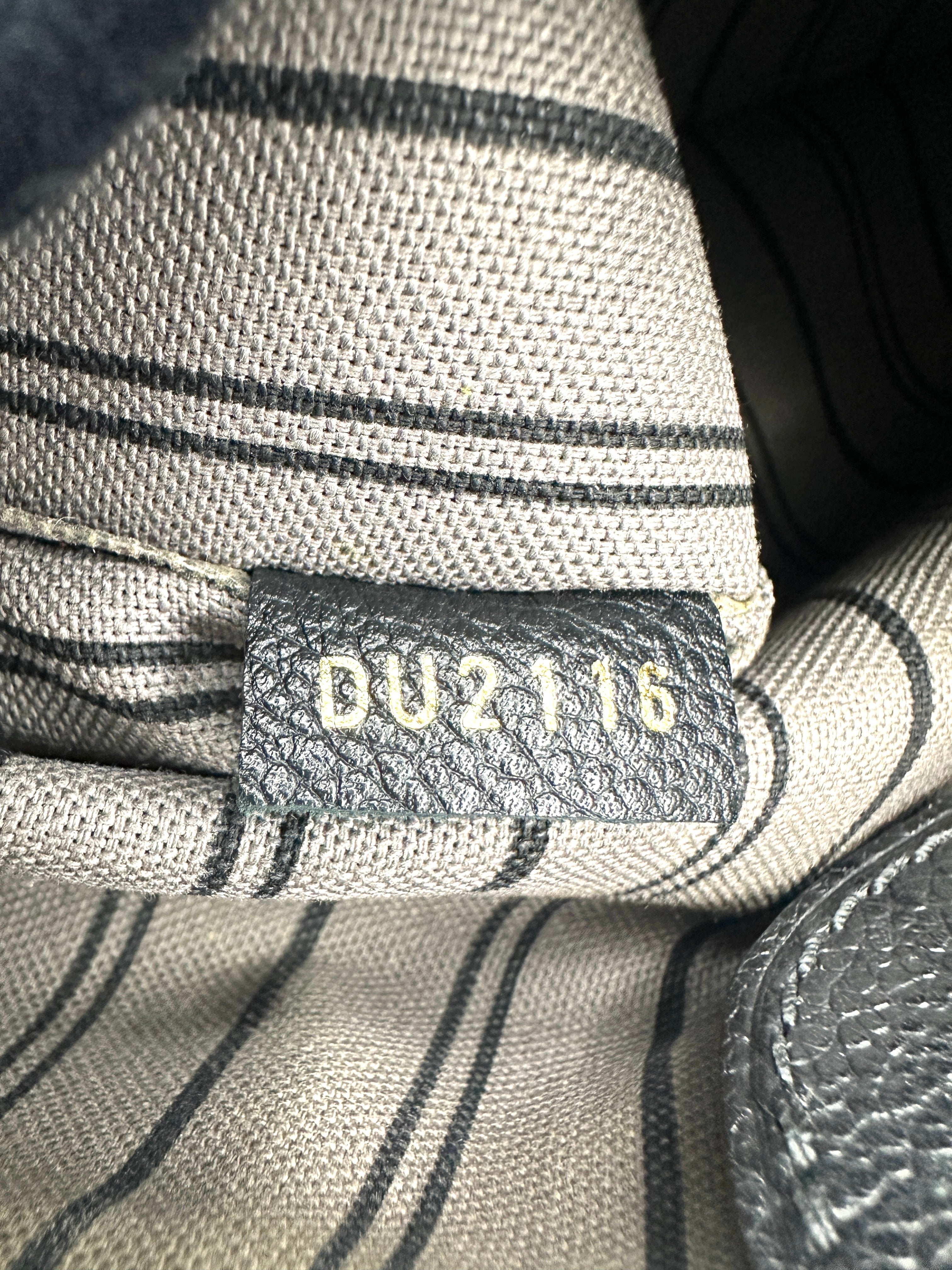 Louis Vuitton Mazarine Black Monogram Empreinte Leather Handle Bag