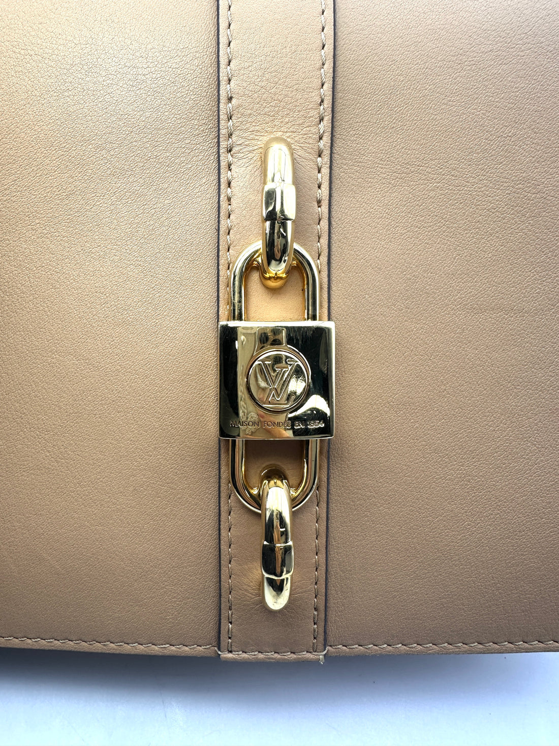 Louis Vuitton Rendez-Vous Camel Leather Shoulder Bag