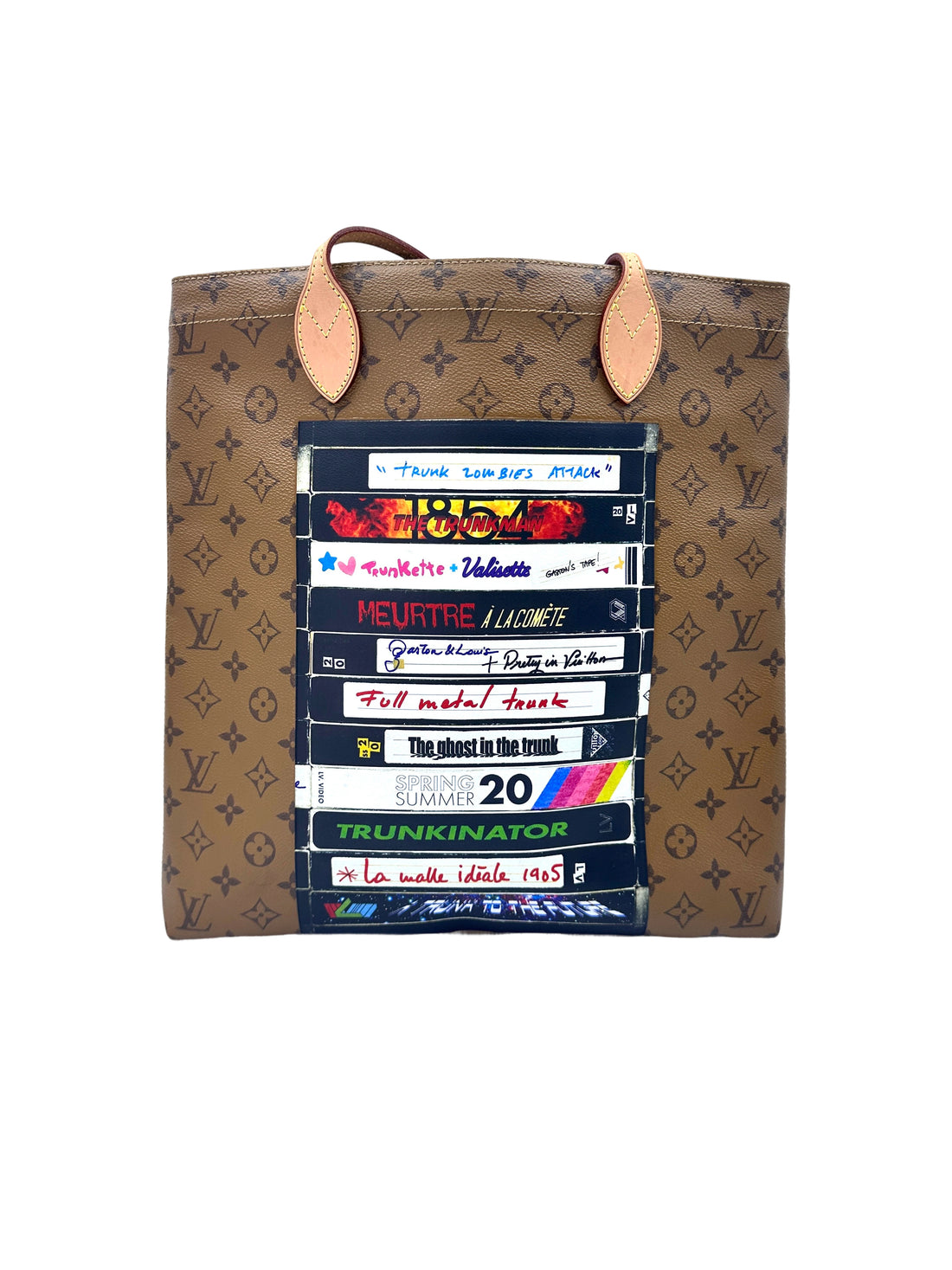 Louis Vuitton Carry It Monogram Reverse Video Print Tote Handle Bag
