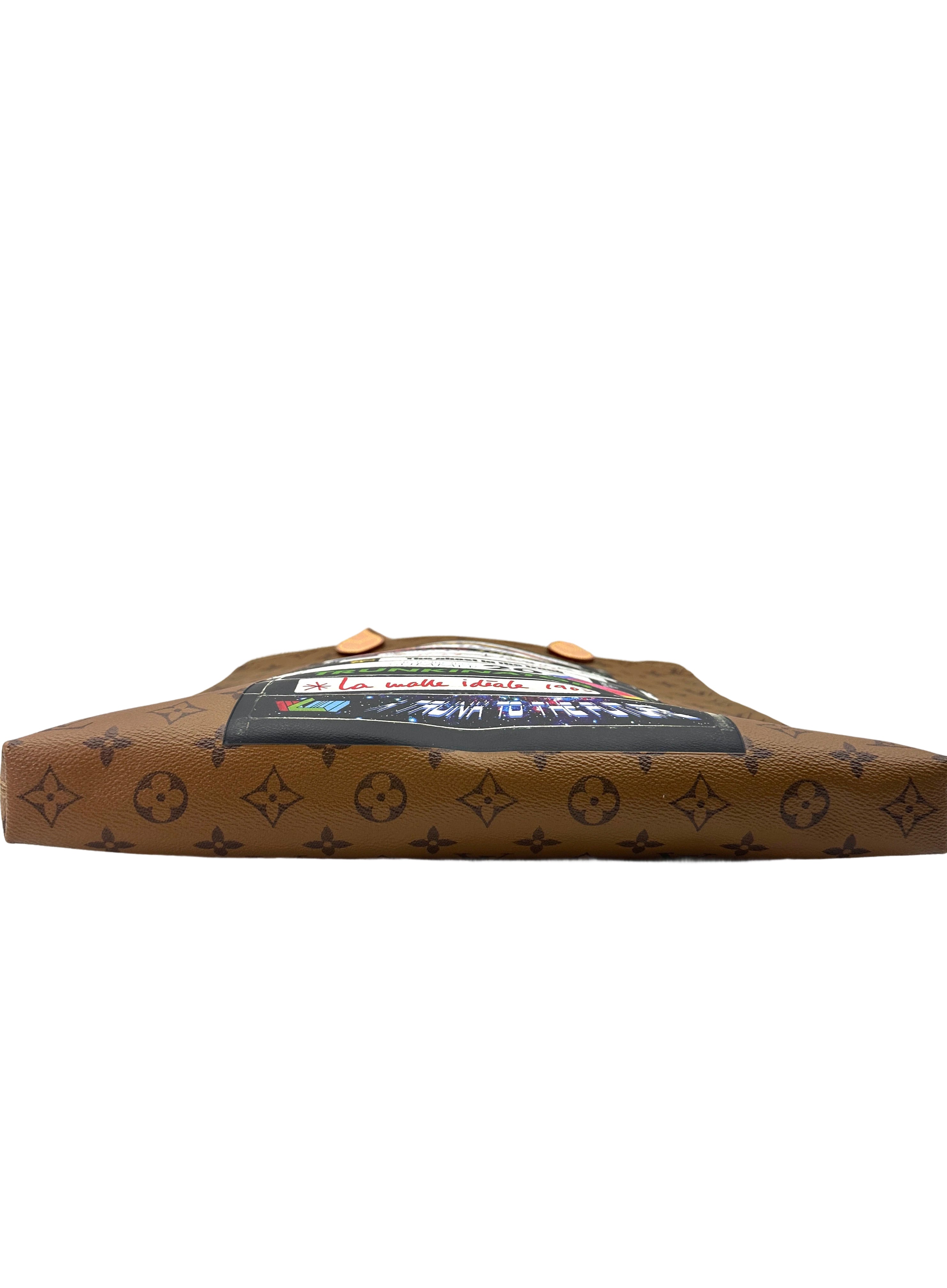 Louis Vuitton Carry It Monogram Reverse Video Print Tote Handle Bag