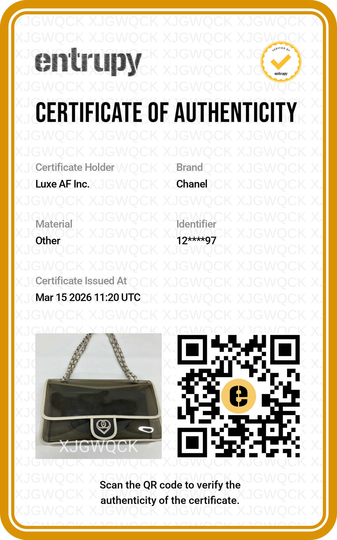 Chanel 2008 Limited Edition Classic Flap Transparent PVC Naked Flap Bag