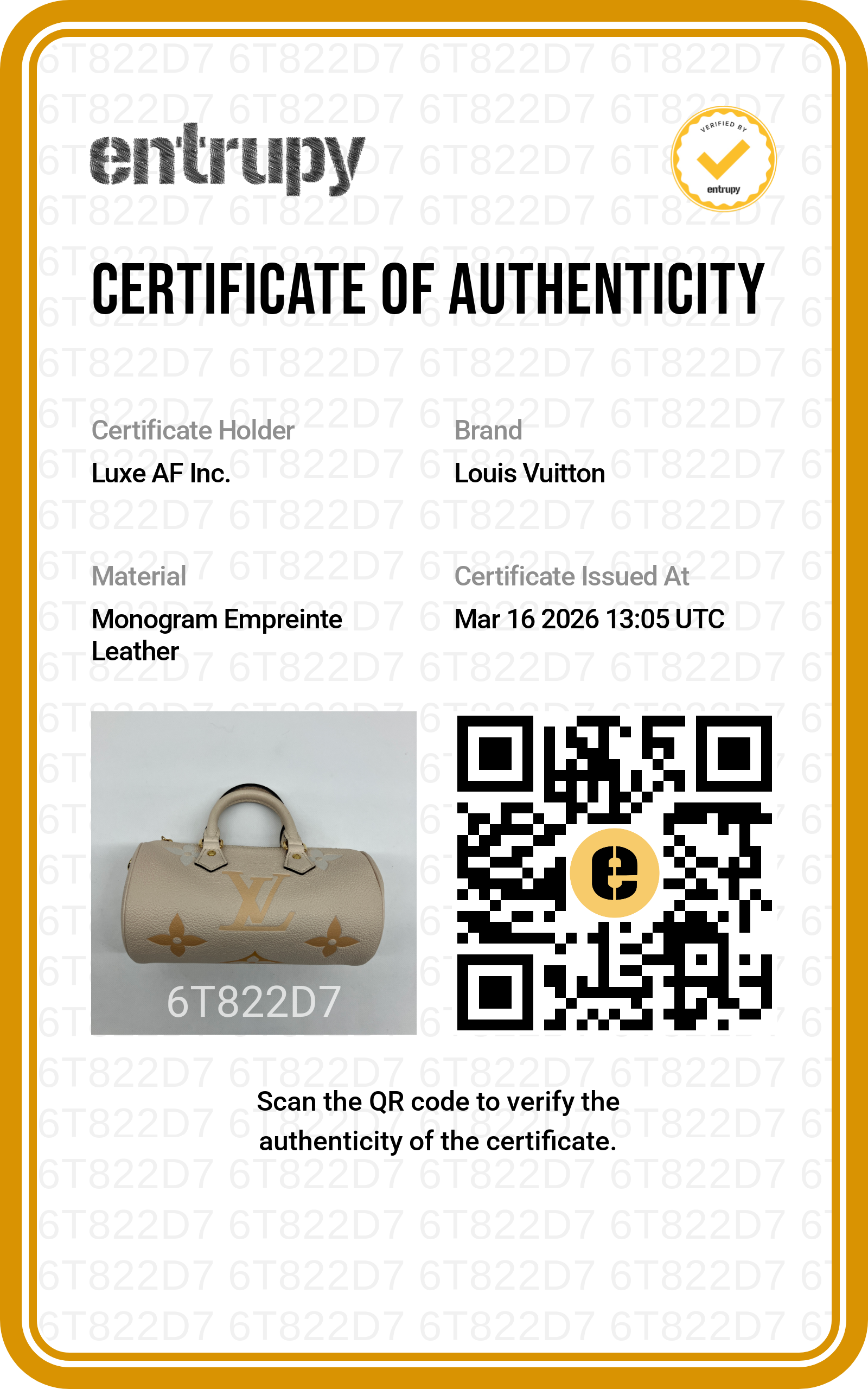 Louis Vuitton Papillon BB Beige Monogram Empreinte Leather Handle Bag With Pouch