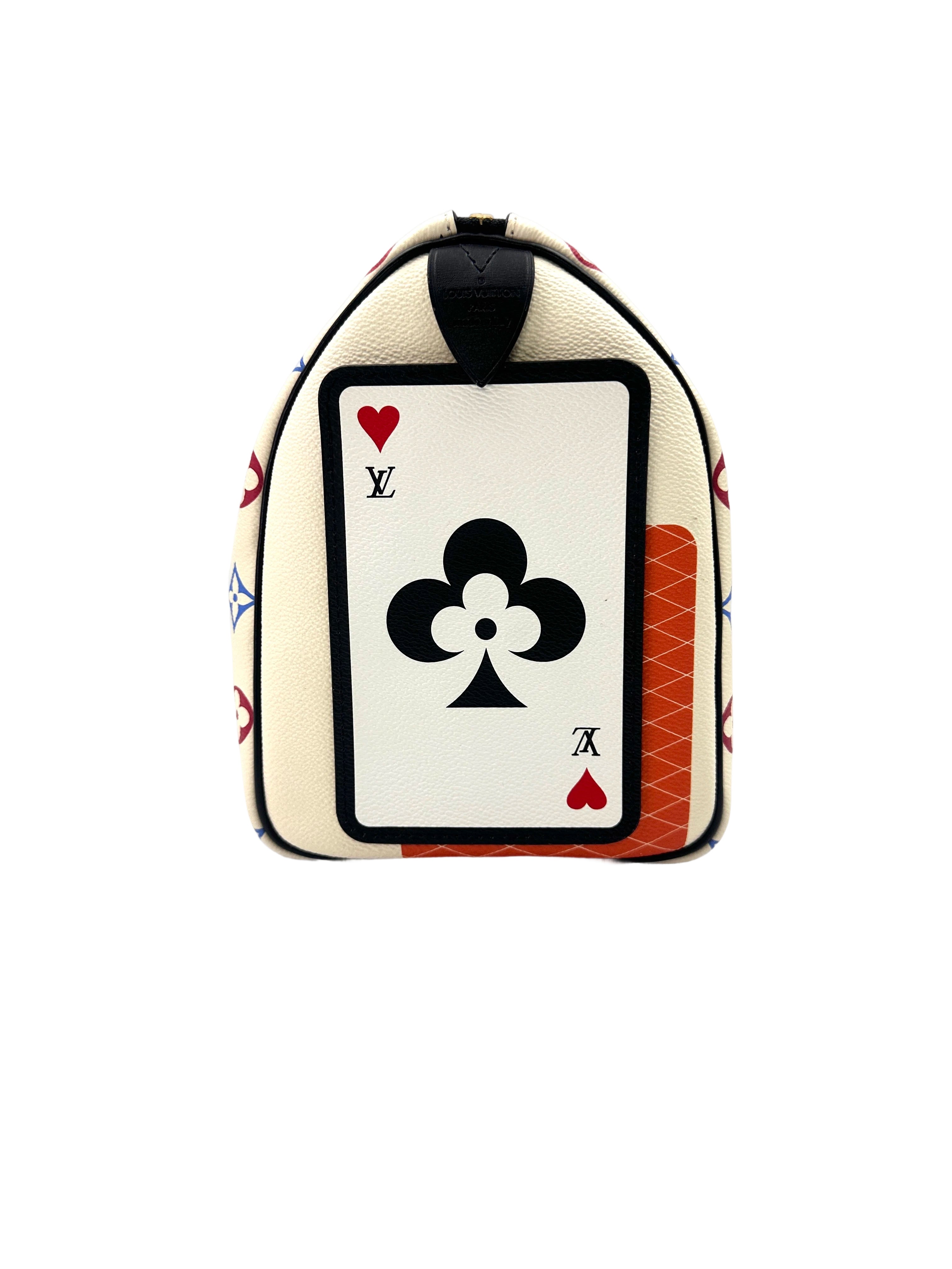 Louis Vuitton Game On Speedy25 White Multicolor Monogram Handle Bag