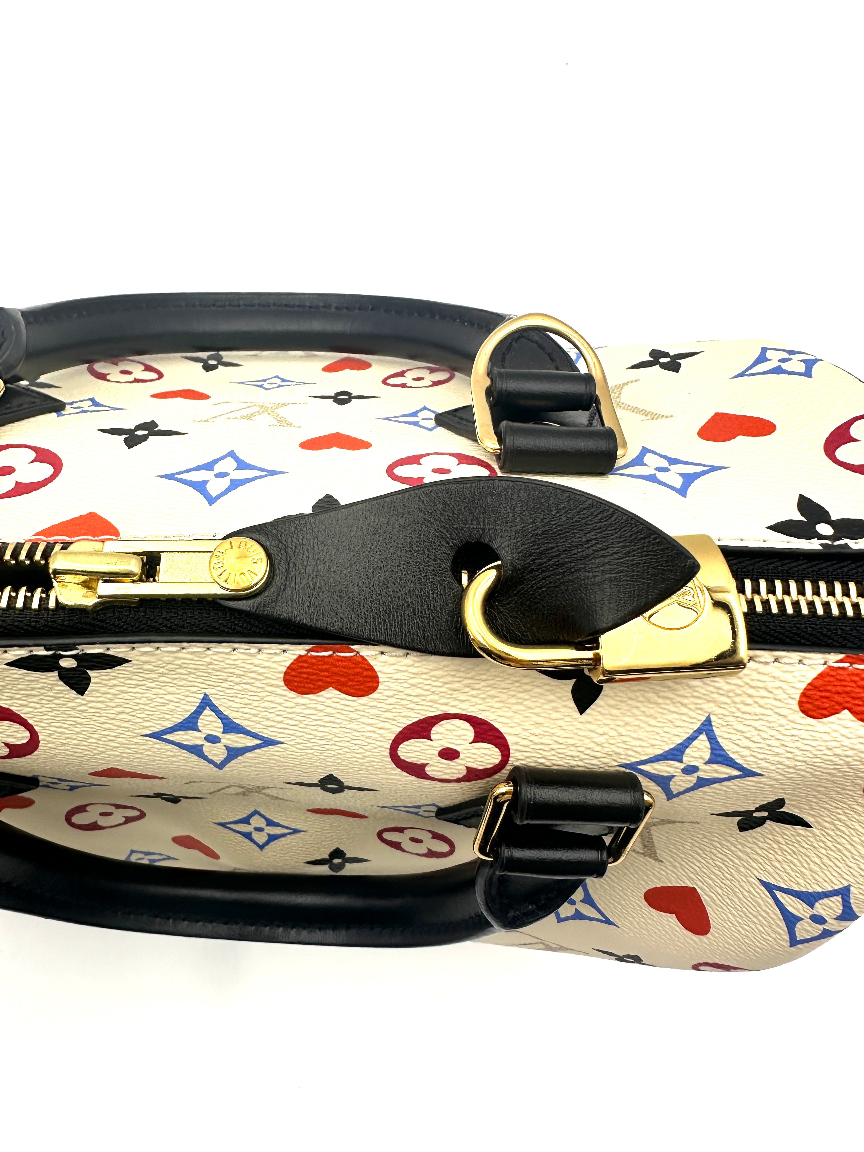 Louis Vuitton Game On Speedy25 White Multicolor Monogram Handle Bag