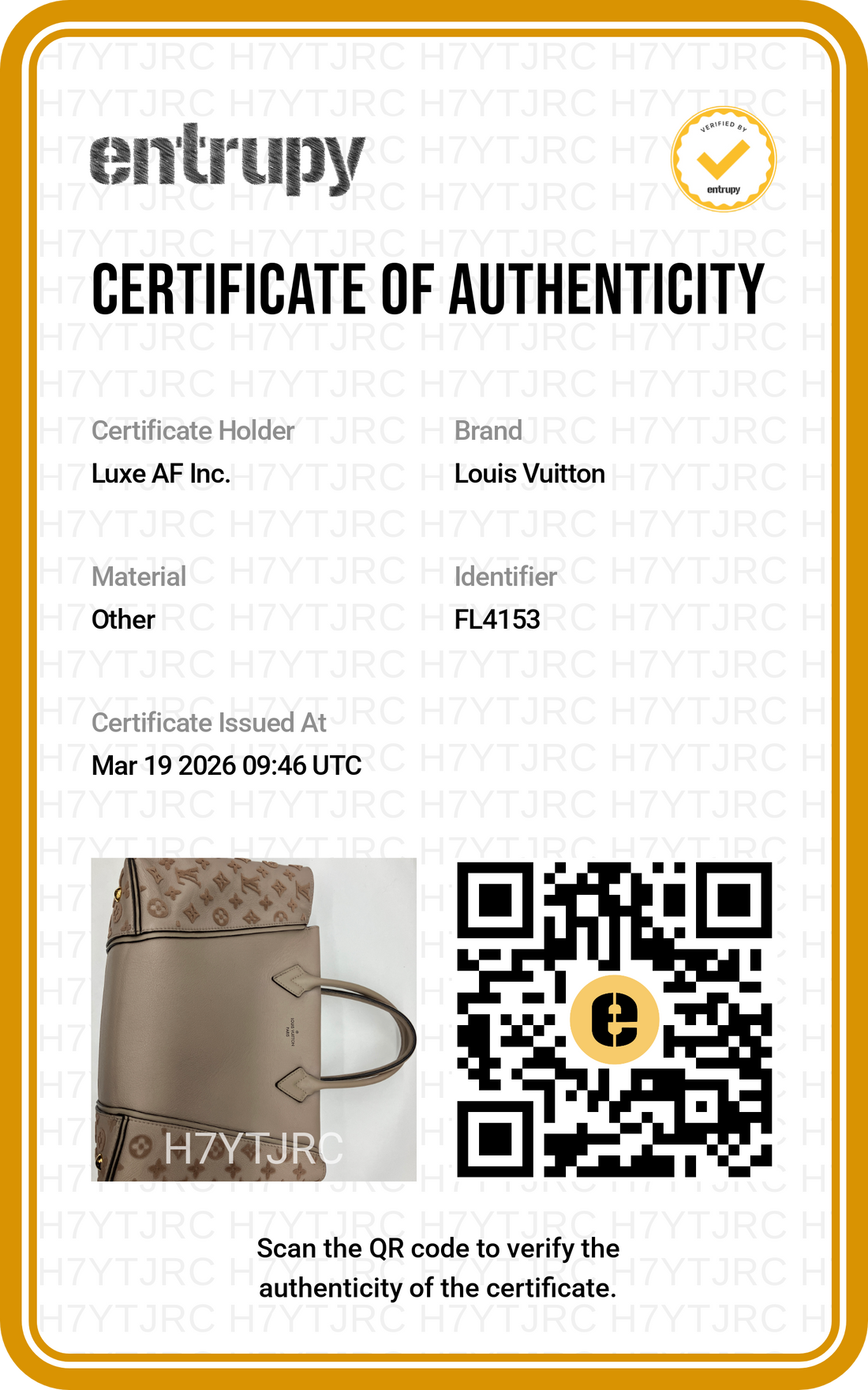 Louis Vuitton W Beige Veau Cachemire Leather Handle Bag