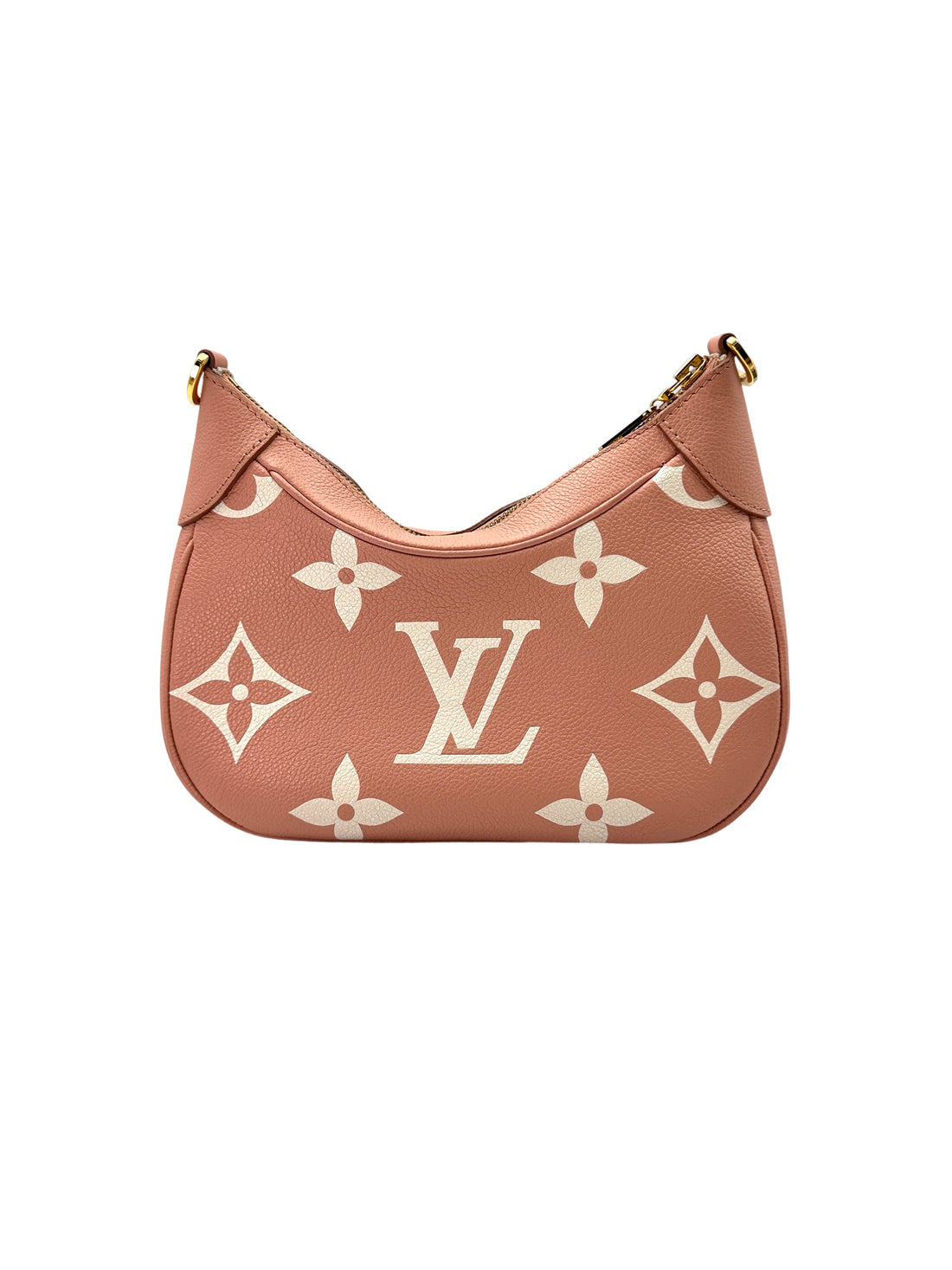 Louis Vuitton Bagatelle Pink/White Bicolor Monogram Empreinte Giant Leather Shoulder Bag