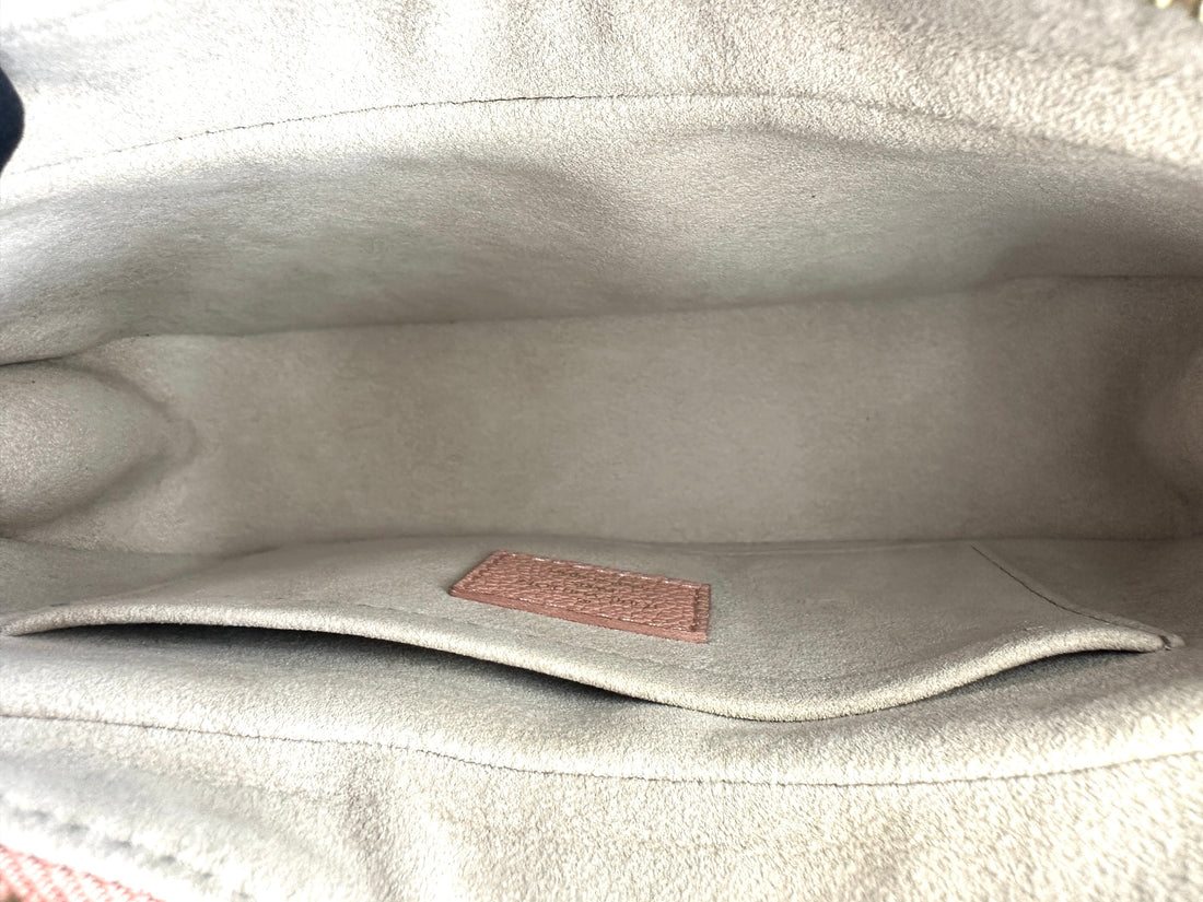 Louis Vuitton Bagatelle Pink/White Bicolor Monogram Empreinte Giant Leather Shoulder Bag