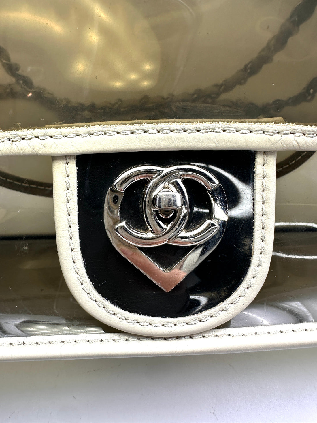 Chanel 2008 Limited Edition Classic Flap Transparent PVC Naked Flap Bag