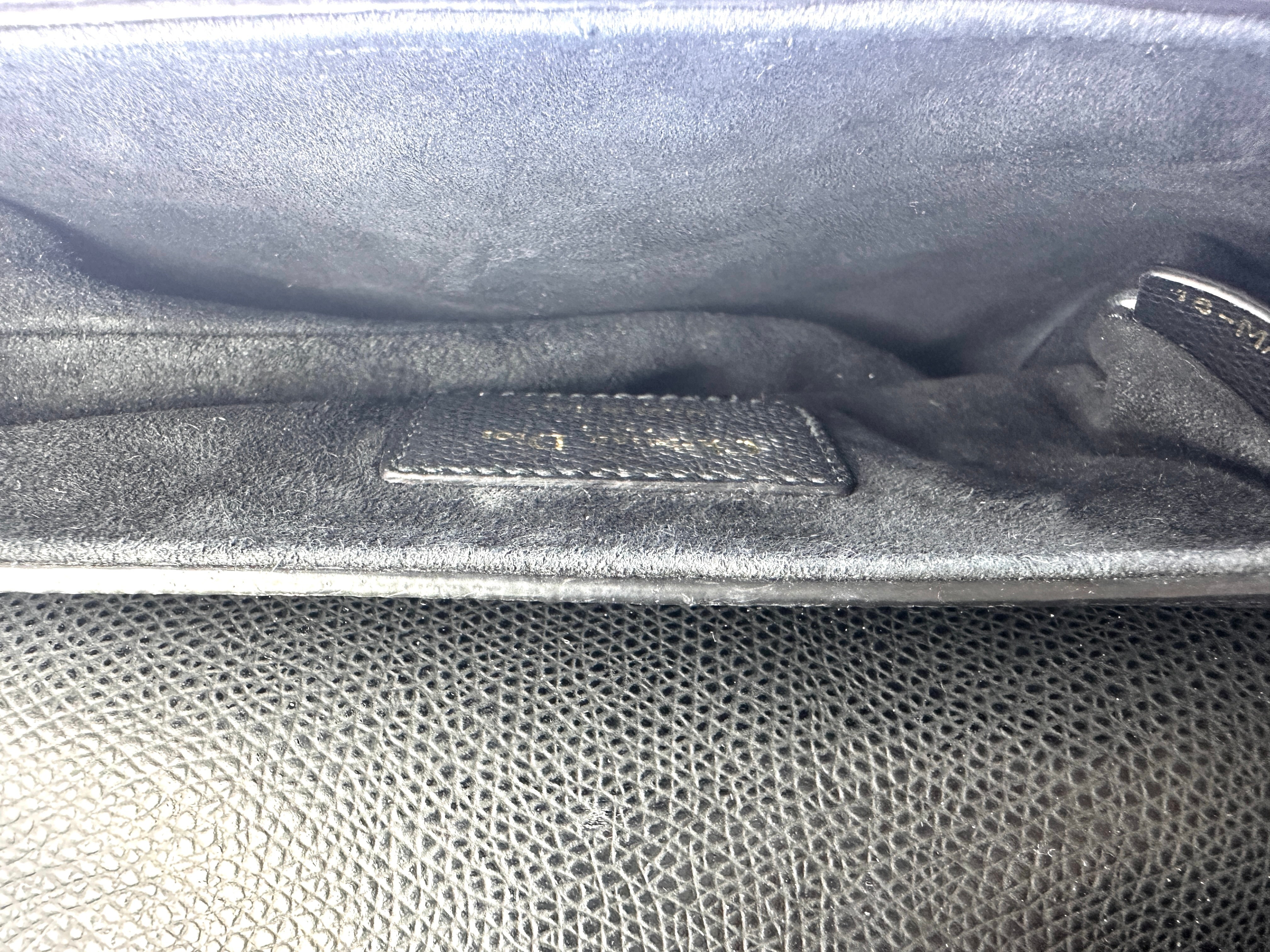 Christian Dior Black Leather Small Size Saddle Bag