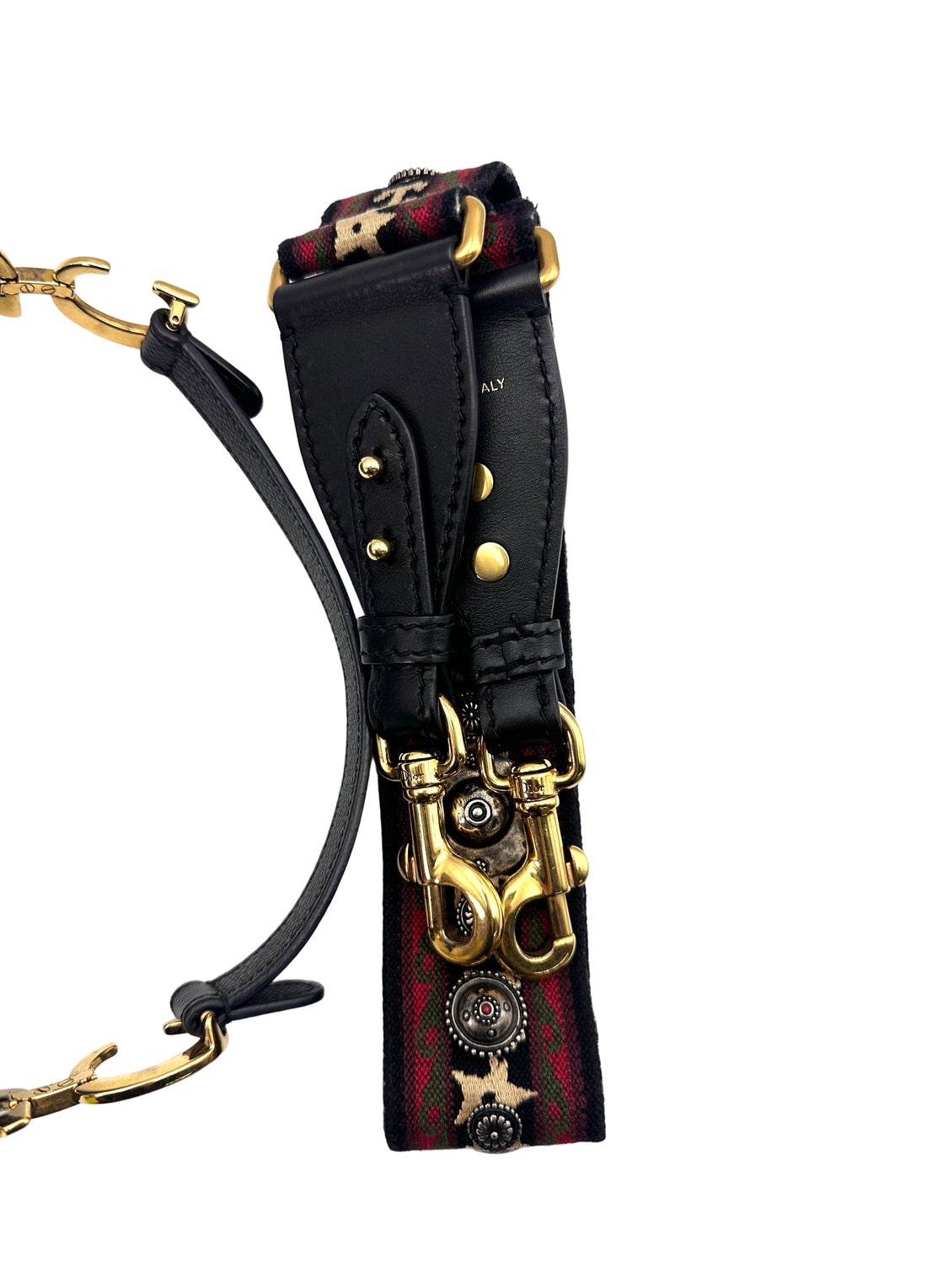 Christian Dior Black Leather Small Size Saddle Bag