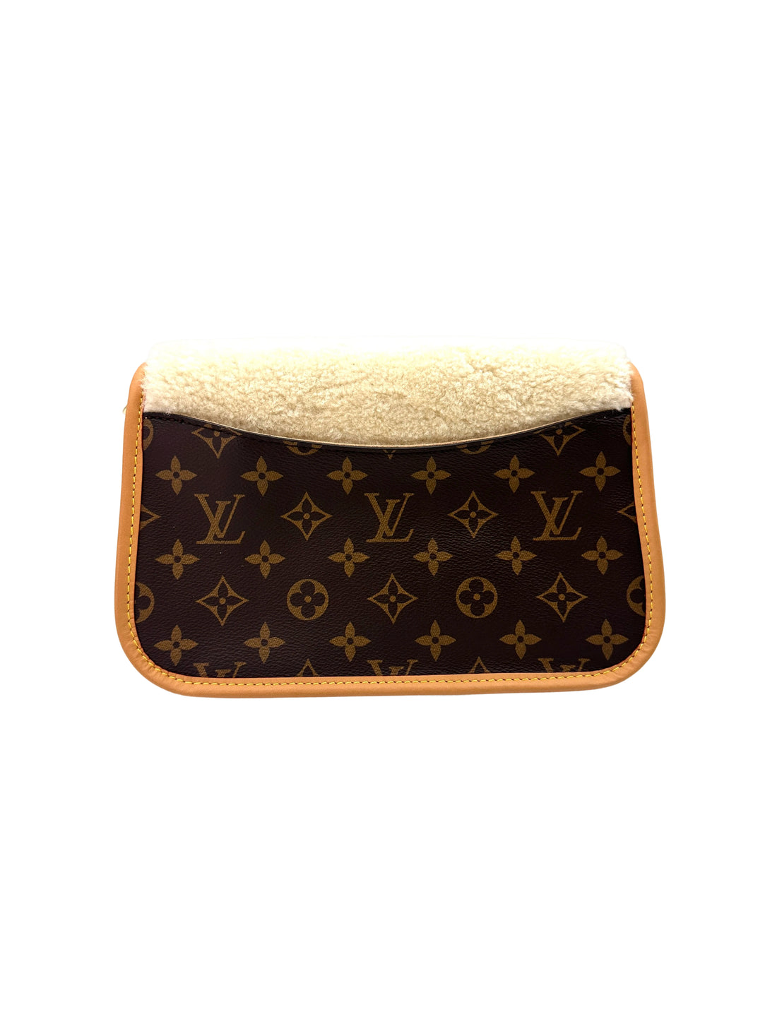 Louis Vuitton Cozygram Monogram Shearling Diane Shoulder Bag