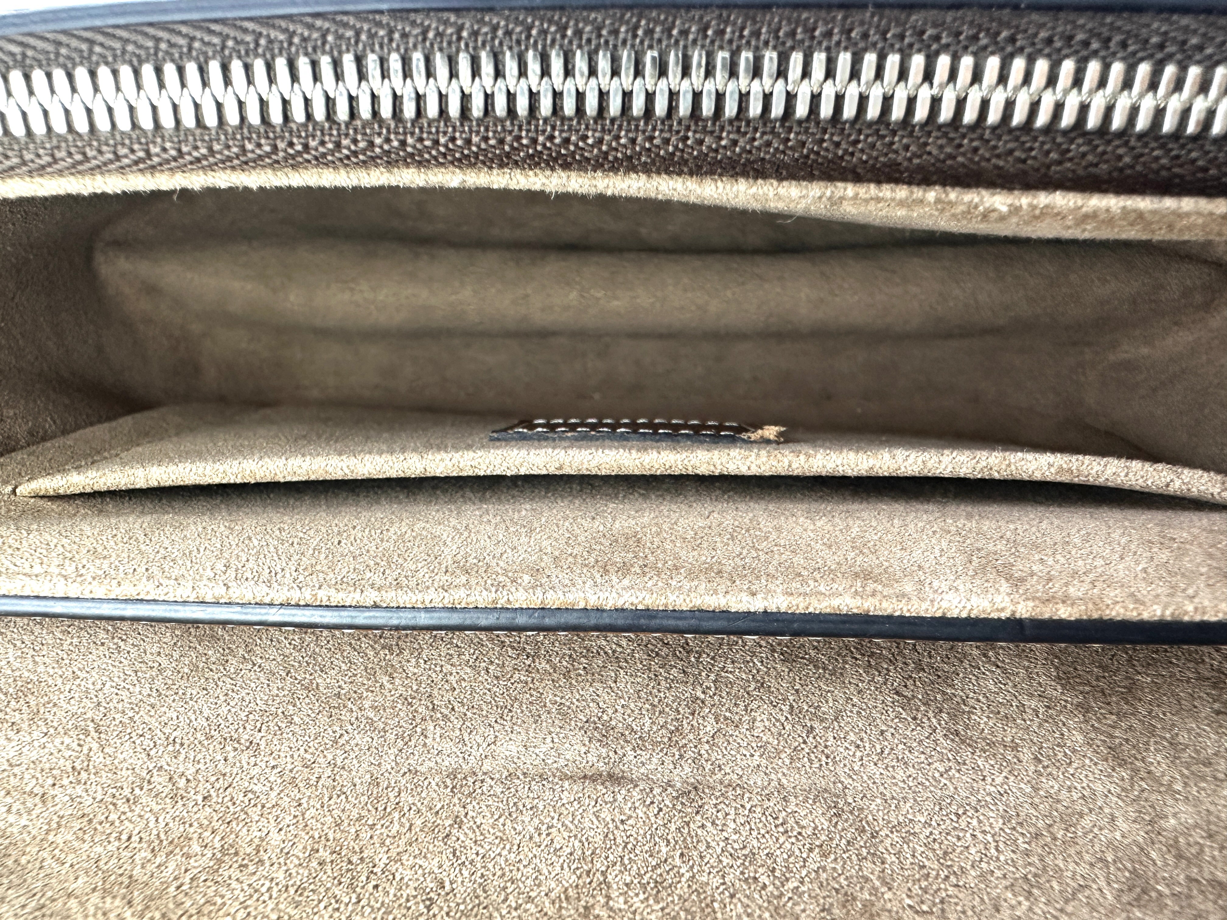 Louis Vuitton Chain It Brown Leather Handle Bag With Silver Hardware