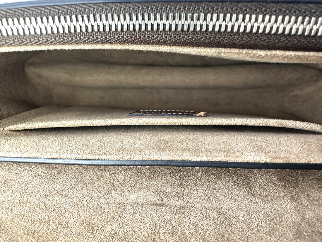 Louis Vuitton Chain It Brown Leather Handle Bag With Silver Hardware