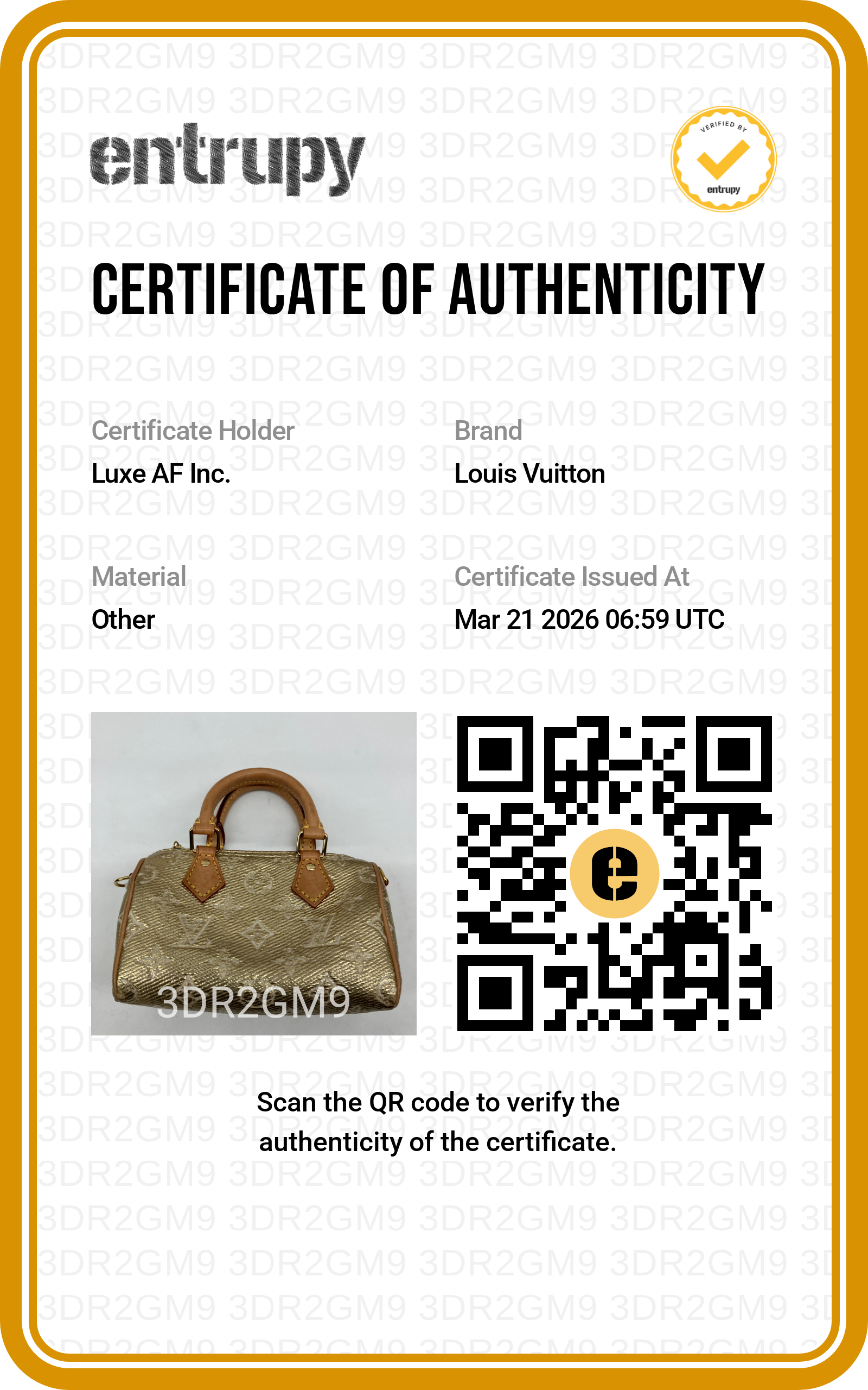 Louis Vuitton Nano Speedy MonoGlam Gold Metallic Monogram Jacquard Canvas Handle Bag