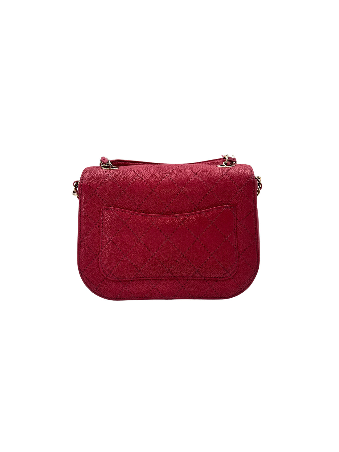 Chanel CoCo Cuba Red Quilted Leather Top Handle Flap Bag