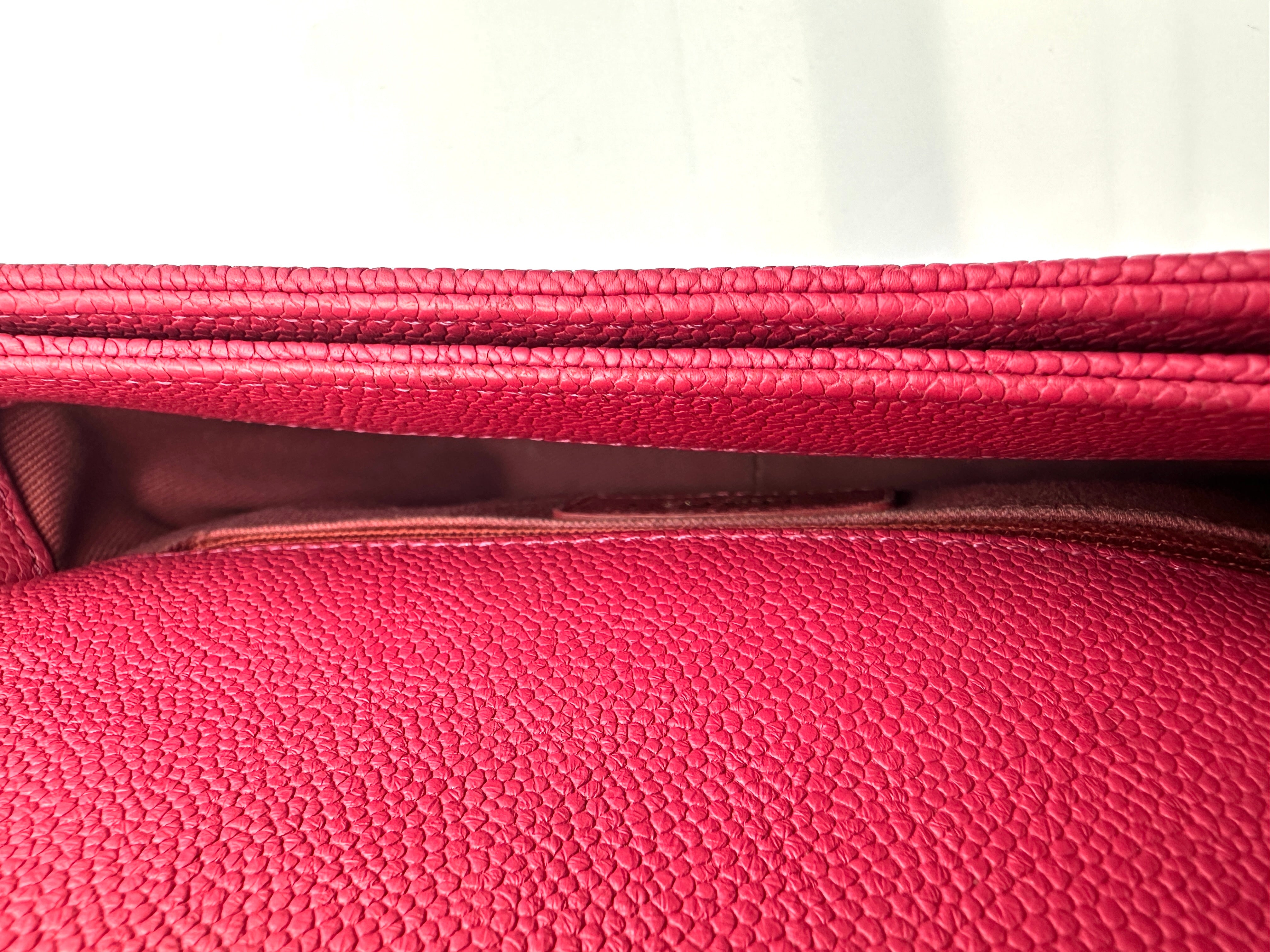 Chanel CoCo Cuba Red Quilted Leather Top Handle Flap Bag