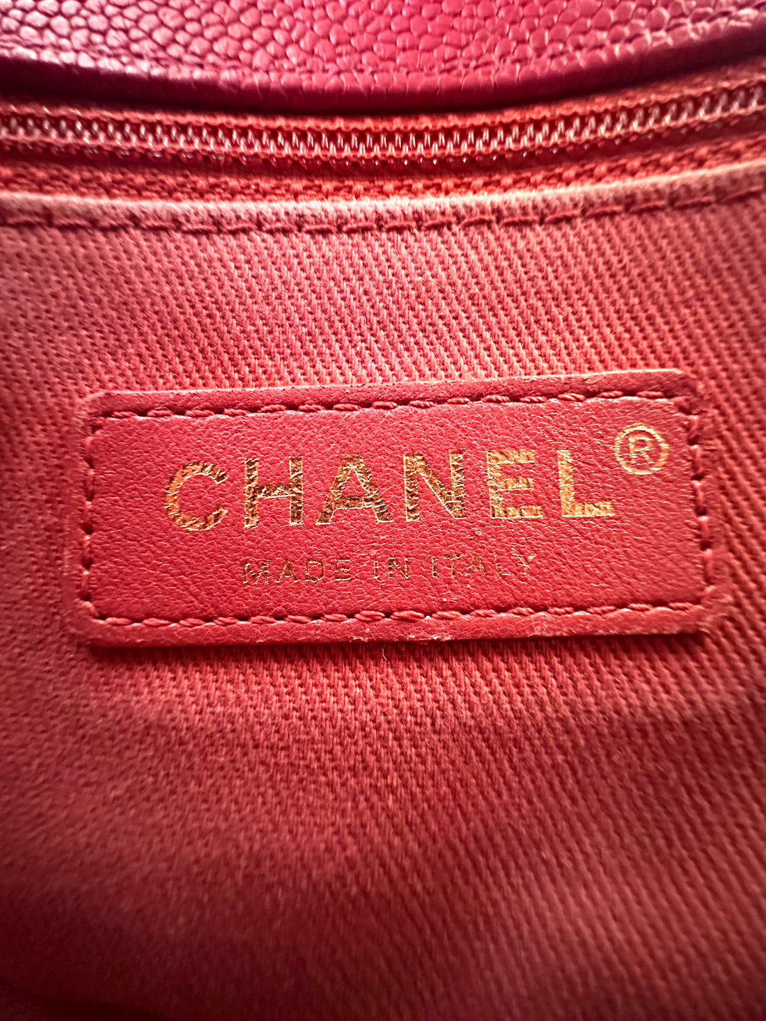 Chanel CoCo Cuba Red Quilted Leather Top Handle Flap Bag