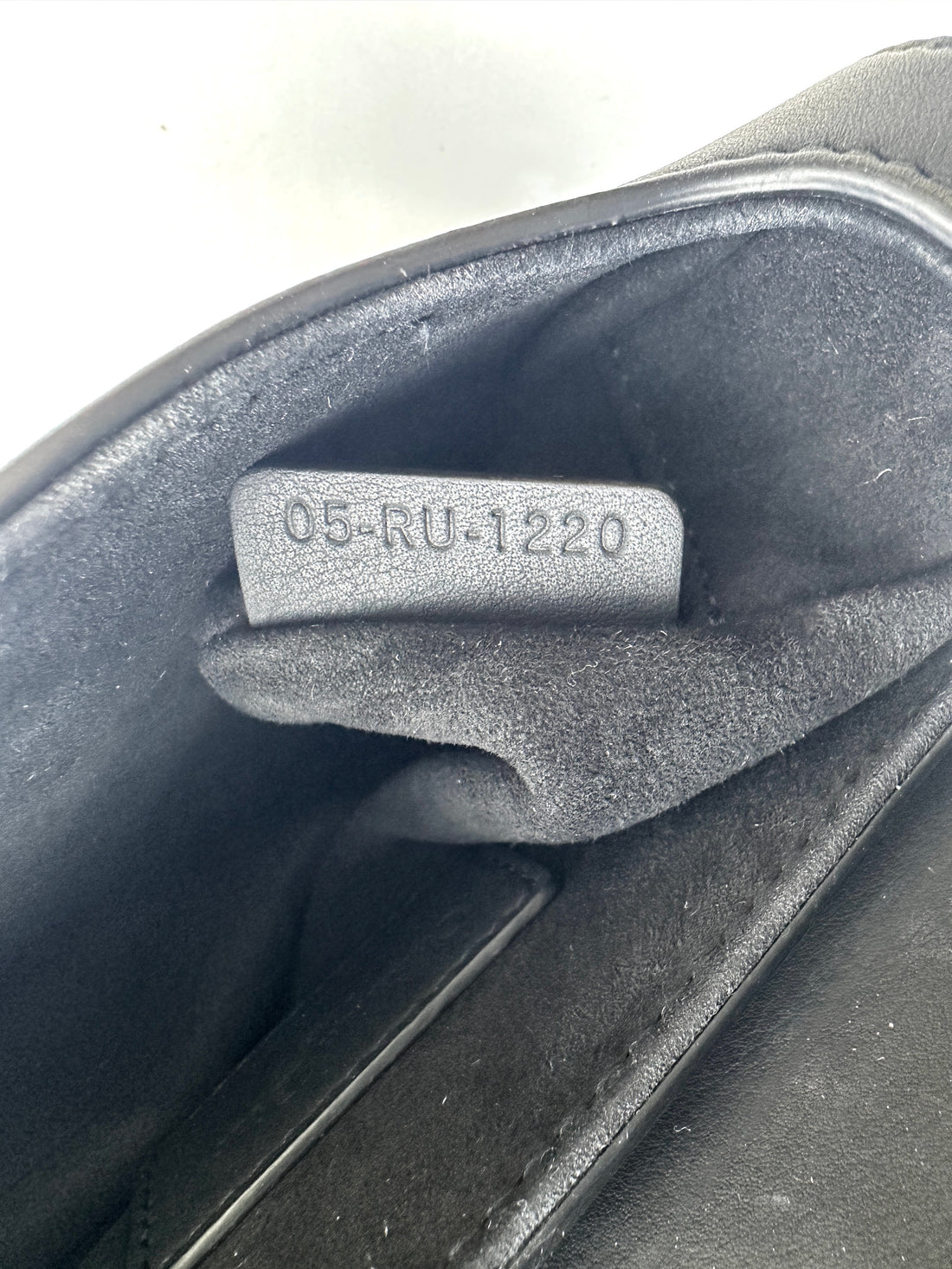 Christian Dior Ultra Matte Black Leather Small Size Saddle Bag