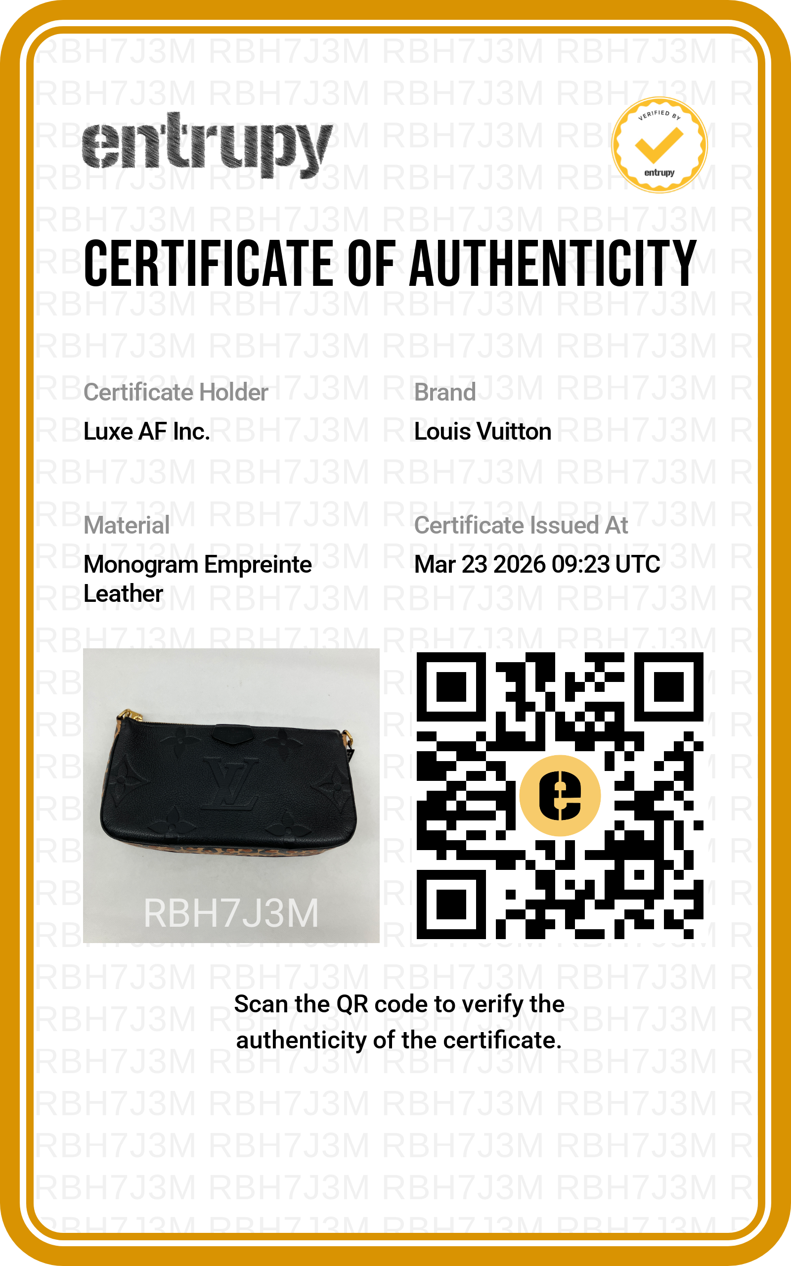 Louis Vuitton Black Monogram Empreinte Leather Multi Pochette Accessories