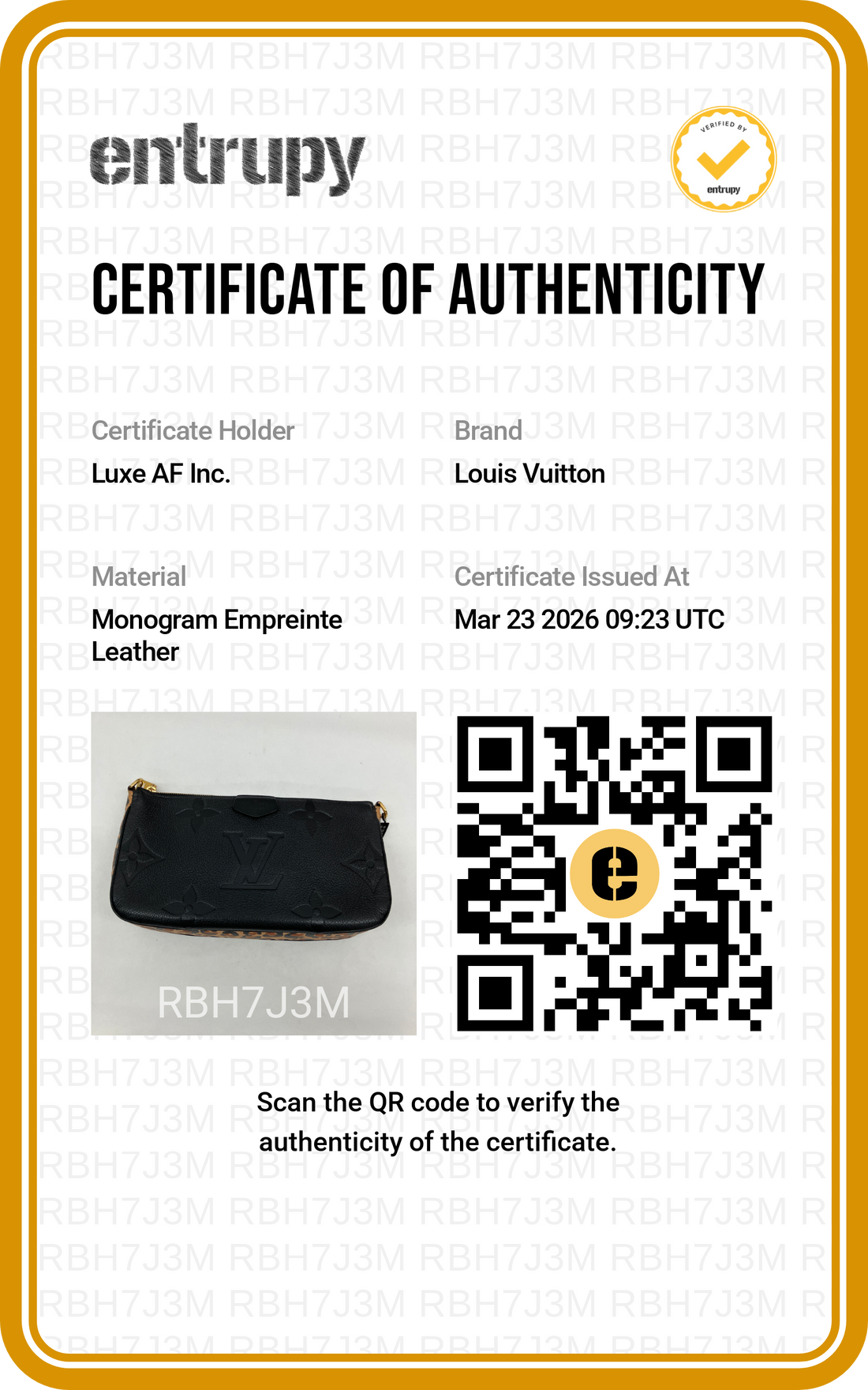 Louis Vuitton Black Monogram Empreinte Leather Multi Pochette Accessories