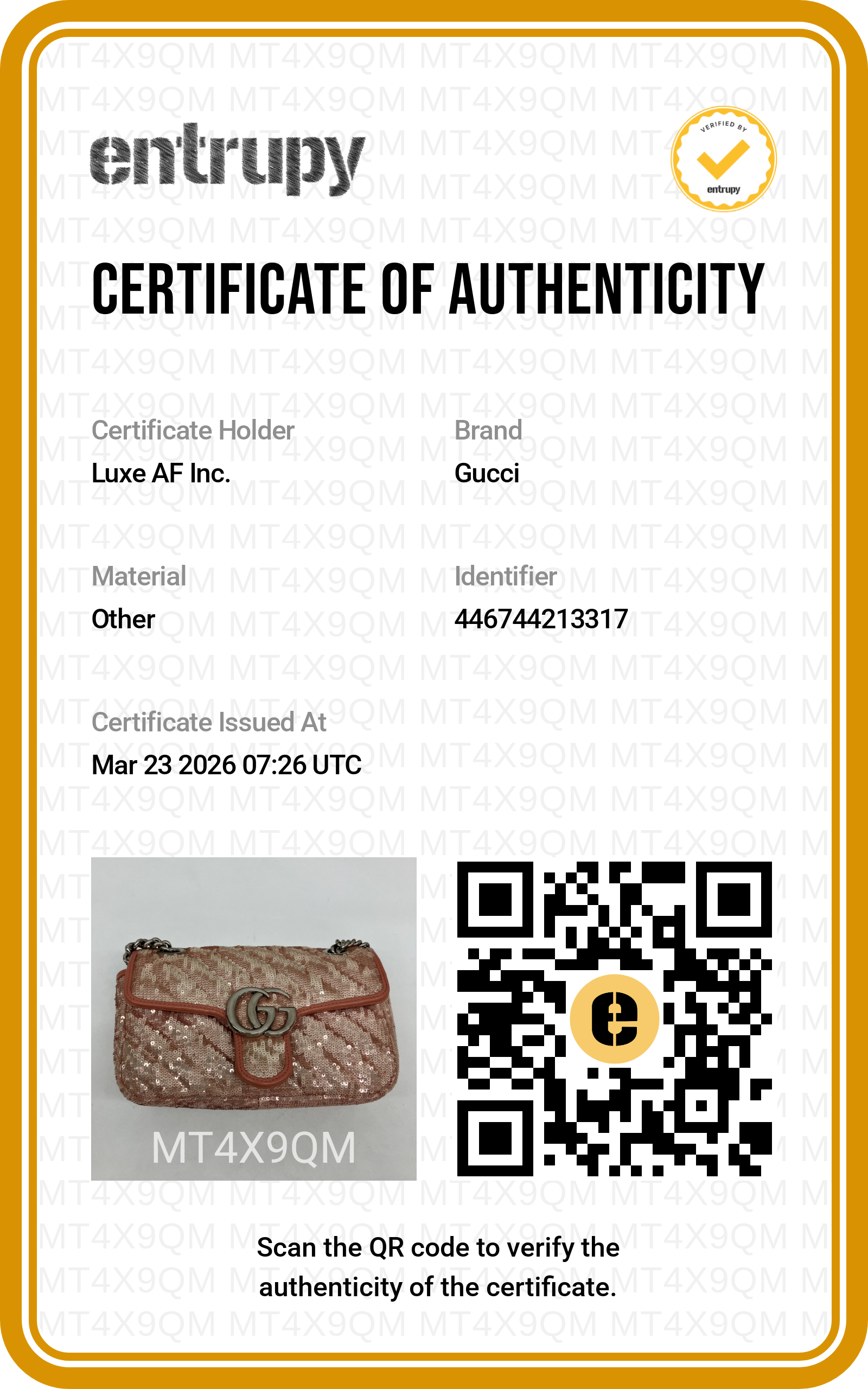 Gucci GG Marmont Pink/Silver Sequin Flap Bag