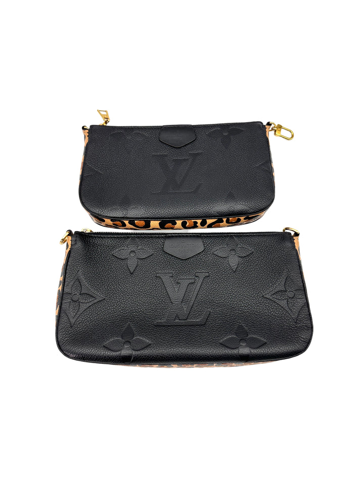 Louis Vuitton Black Monogram Empreinte Leather Multi Pochette Accessories