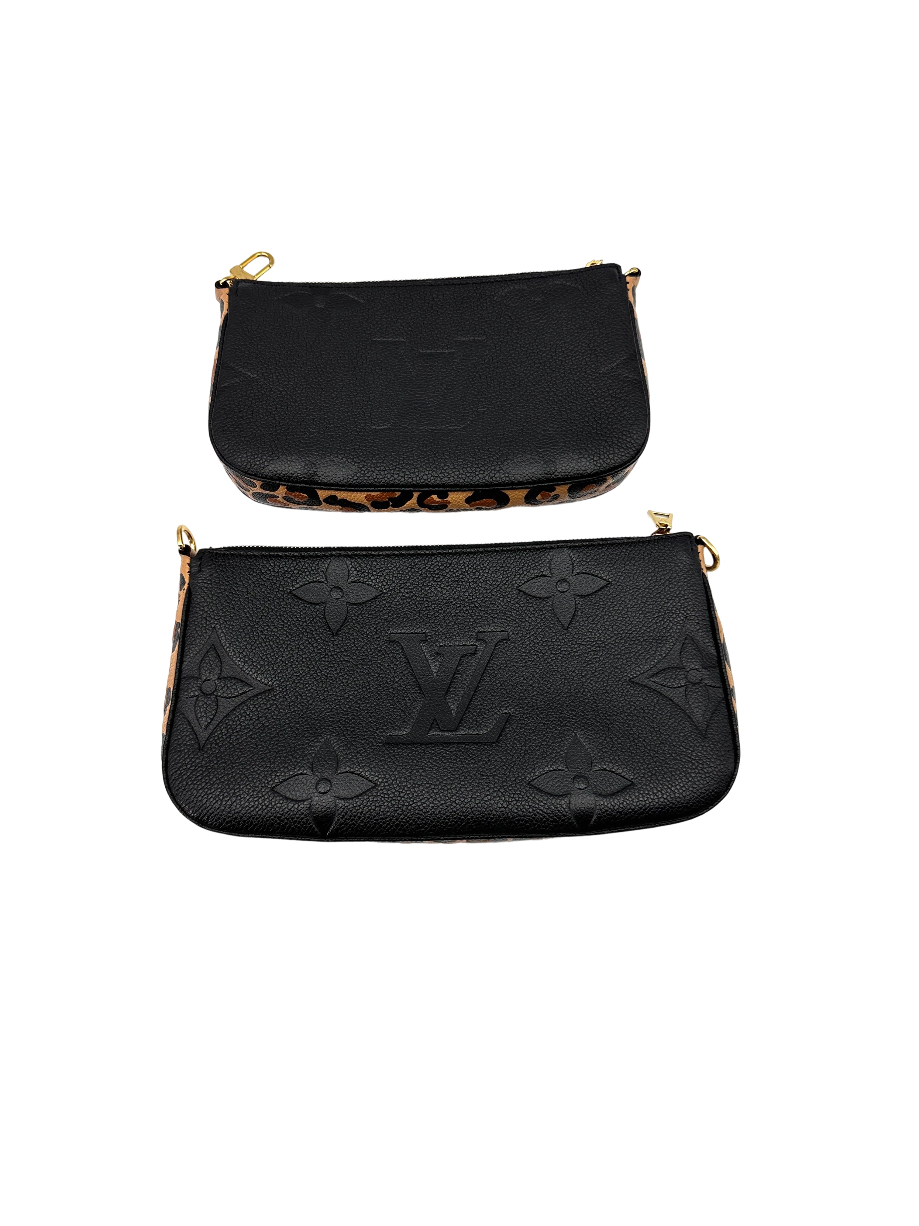 Louis Vuitton Black Monogram Empreinte Leather Multi Pochette Accessories