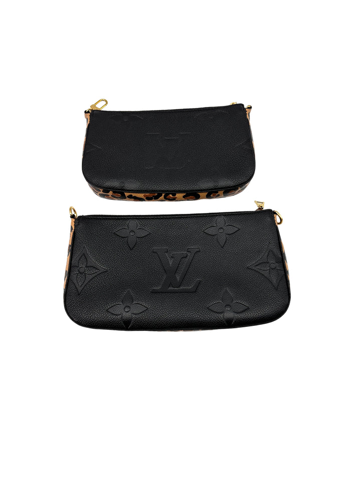 Louis Vuitton Black Monogram Empreinte Leather Multi Pochette Accessories