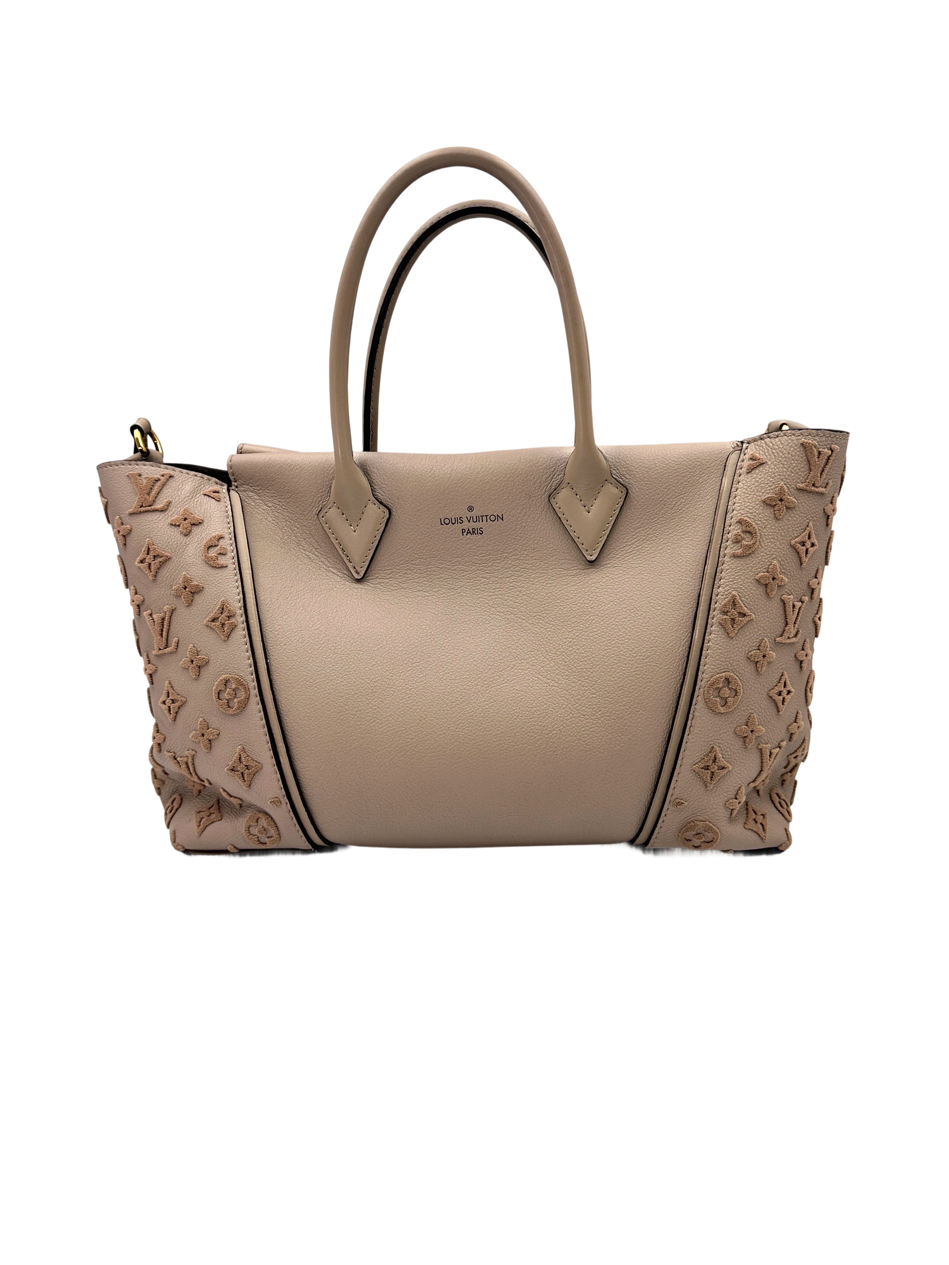 Louis Vuitton W Beige Veau Cachemire Leather Handle Bag