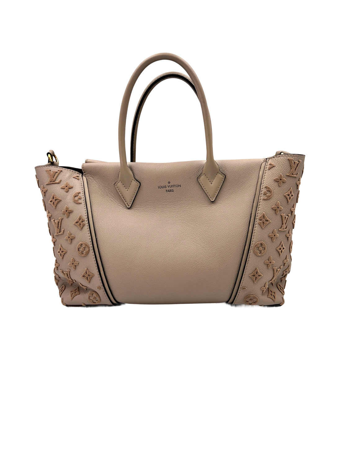 Louis Vuitton W Beige Veau Cachemire Leather Handle Bag