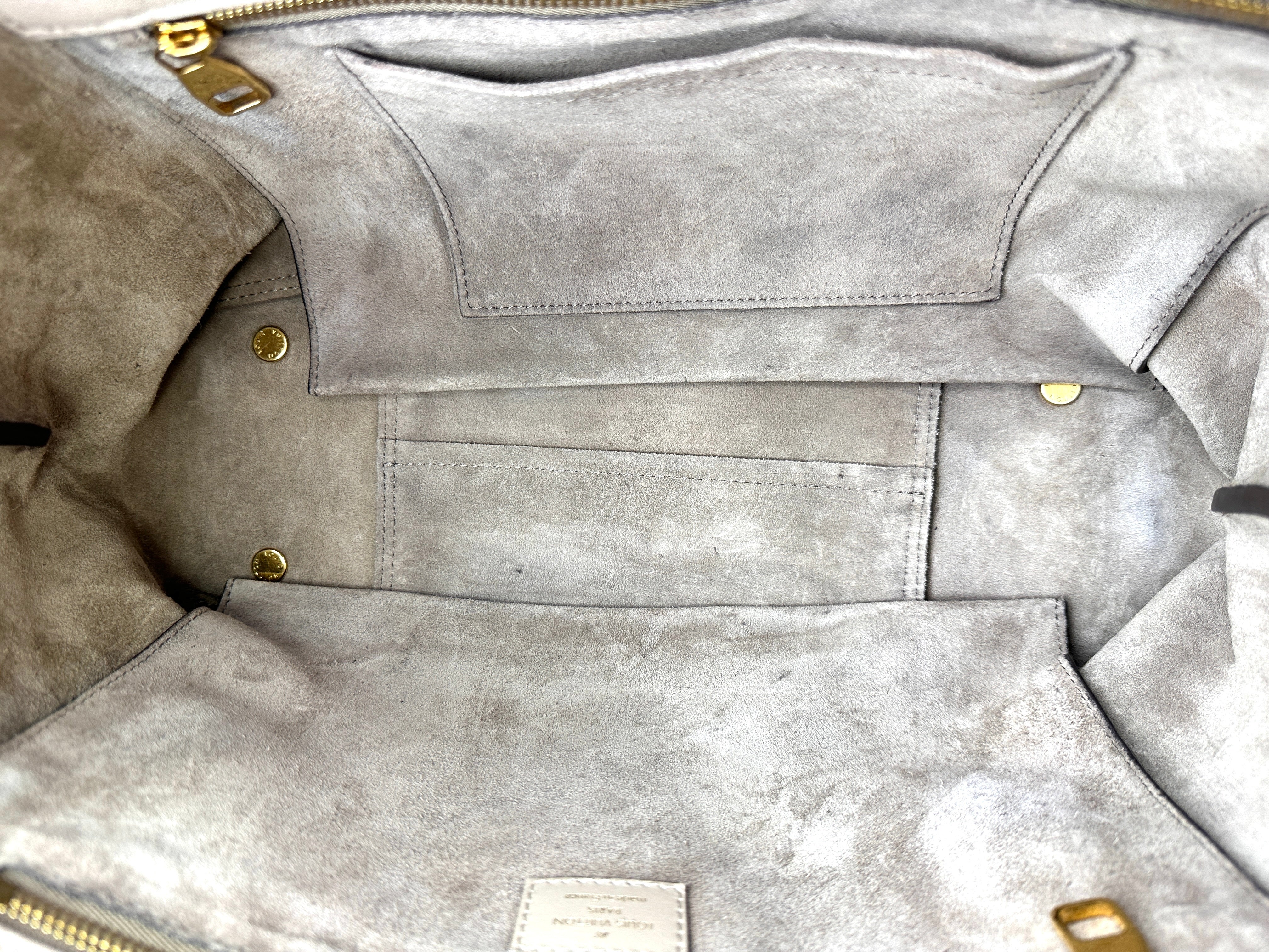 Louis Vuitton W Beige Veau Cachemire Leather Handle Bag