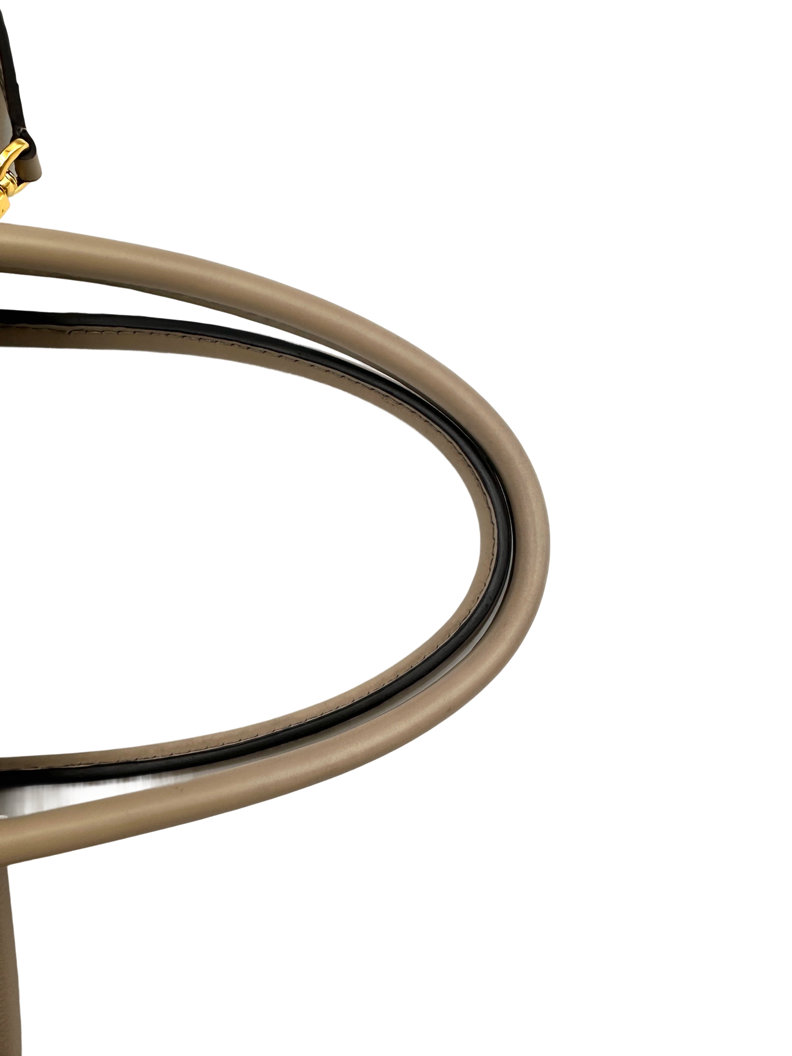 Louis Vuitton W Beige Veau Cachemire Leather Handle Bag