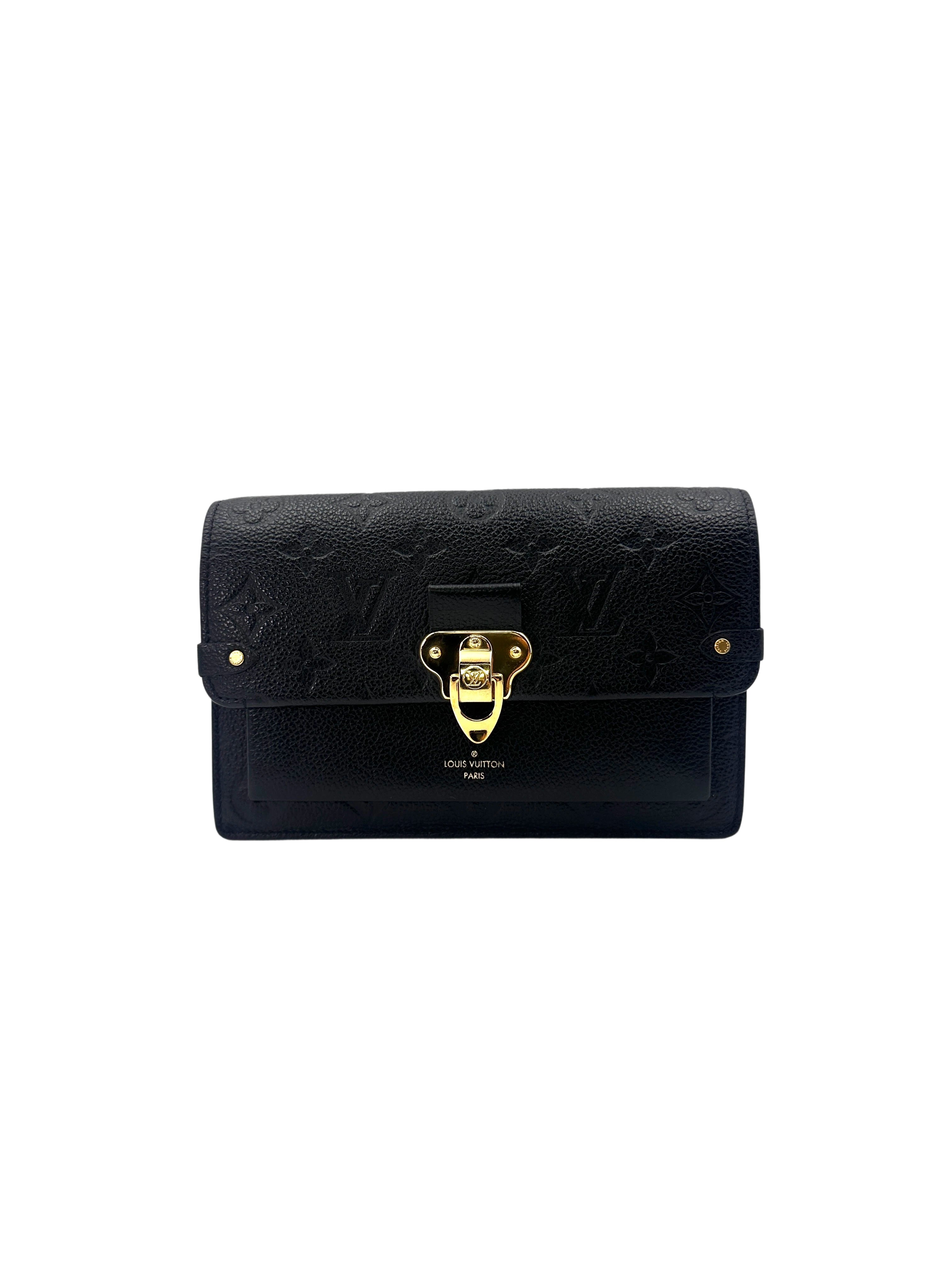 Louis Vuitton Vavin Black Monogram Empreinte Leather Shoulder Bag