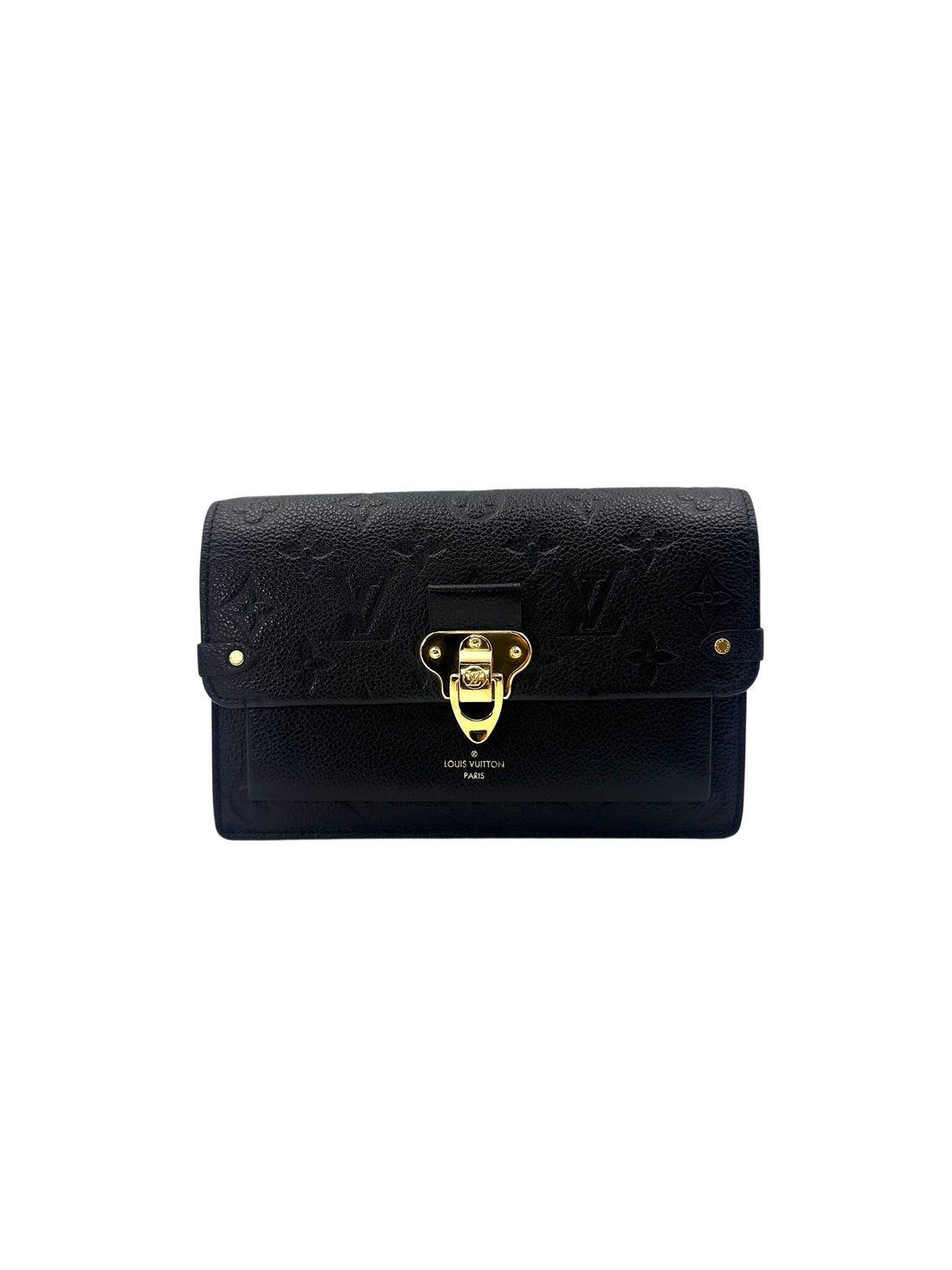 Louis Vuitton Vavin Black Monogram Empreinte Leather Shoulder Bag