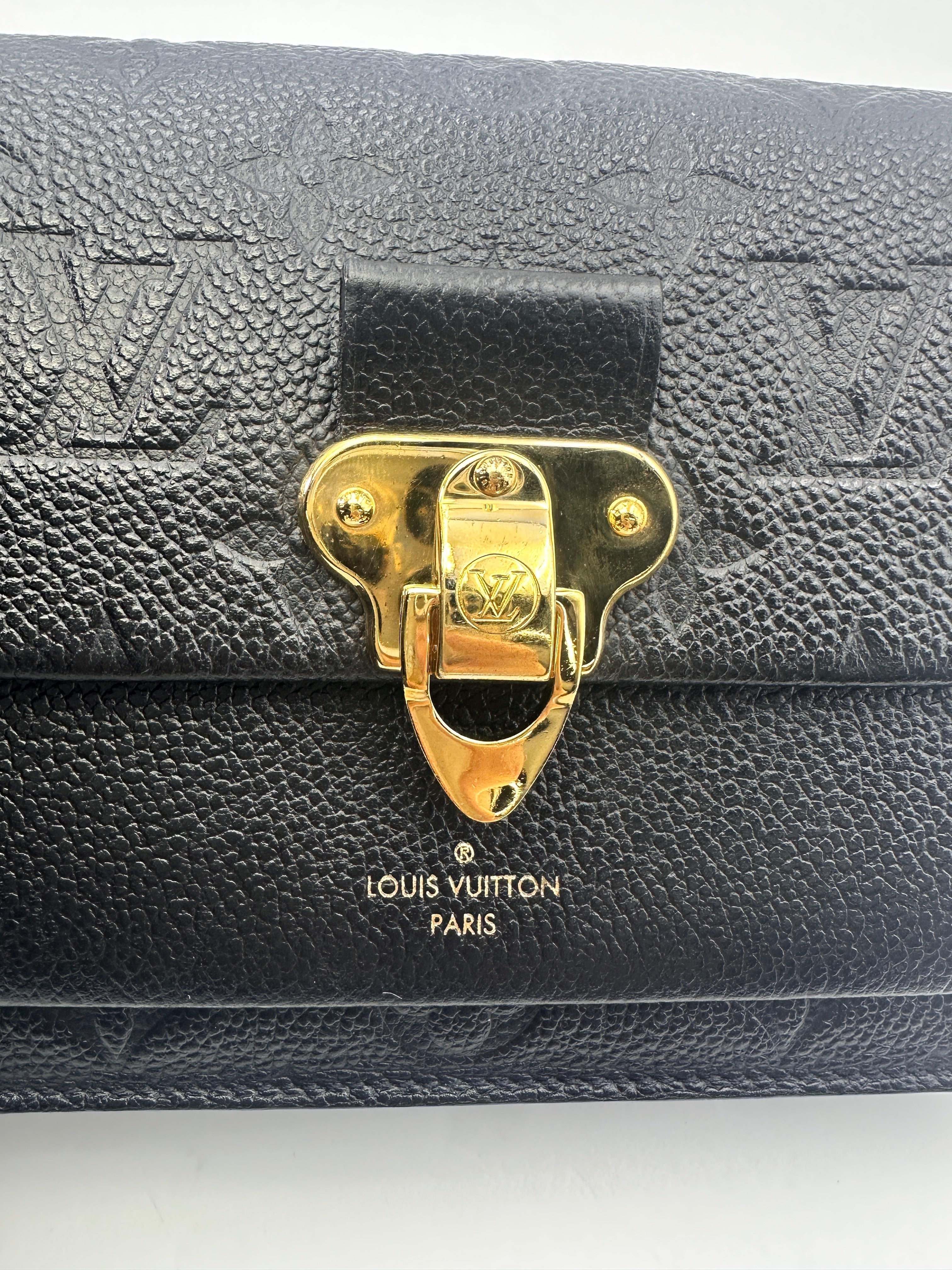 Louis Vuitton Vavin Black Monogram Empreinte Leather Shoulder Bag