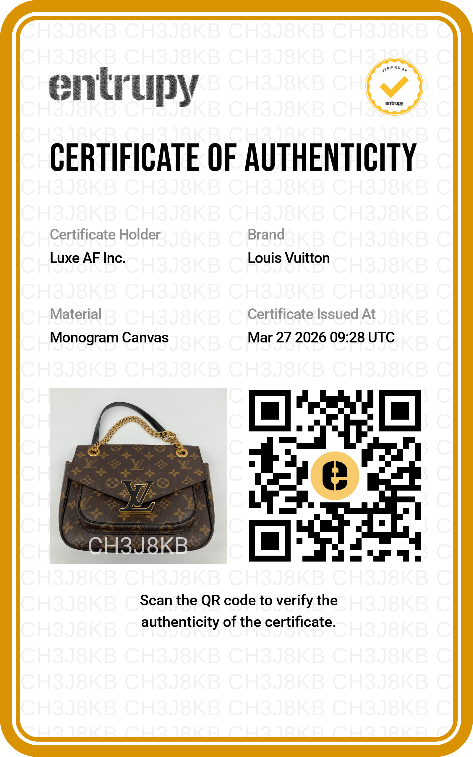 Louis Vuitton Passy Monogram Canvas Chain Bag