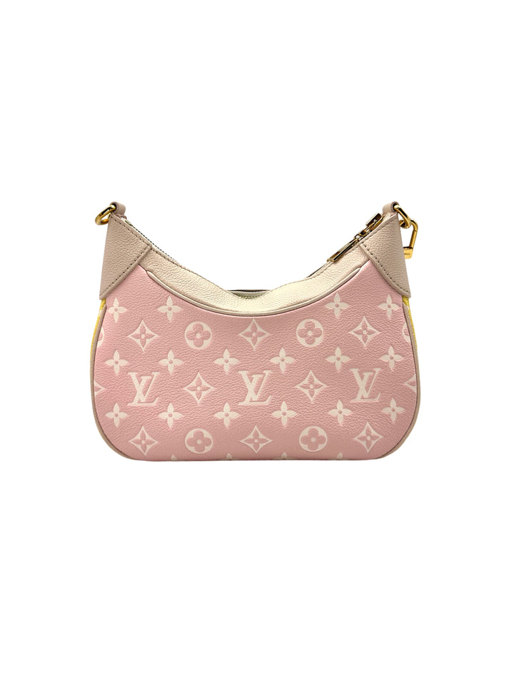 Louis Vuitton Bagatelle Pink/White Bicolor Monogram Empreinte Giant Leather Shoulder Bag