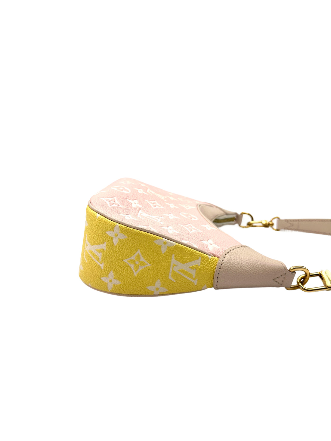 Louis Vuitton Bagatelle Pink/White Bicolor Monogram Empreinte Giant Leather Shoulder Bag