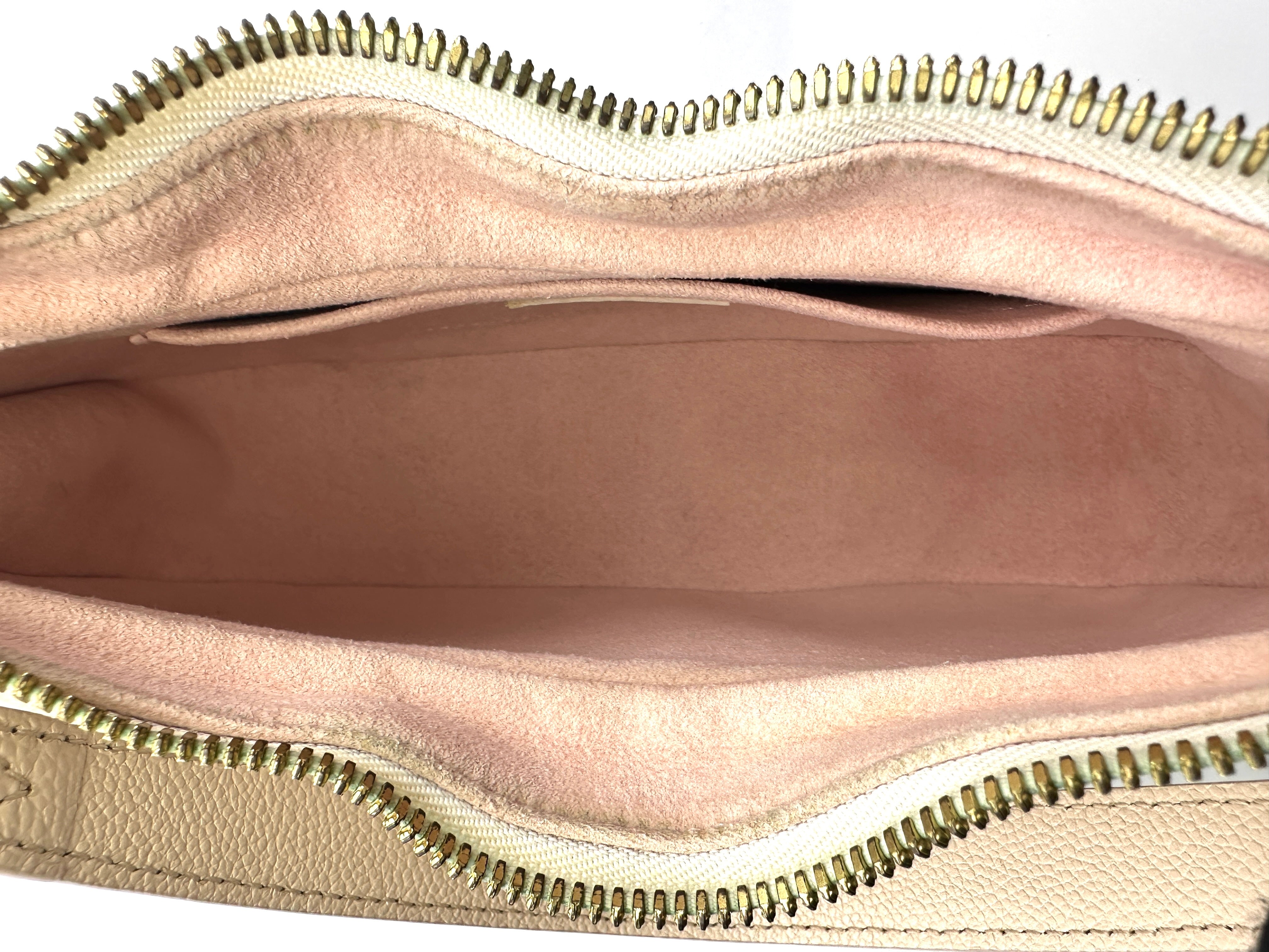 Louis Vuitton Bagatelle Pink/White Bicolor Monogram Empreinte Giant Leather Shoulder Bag