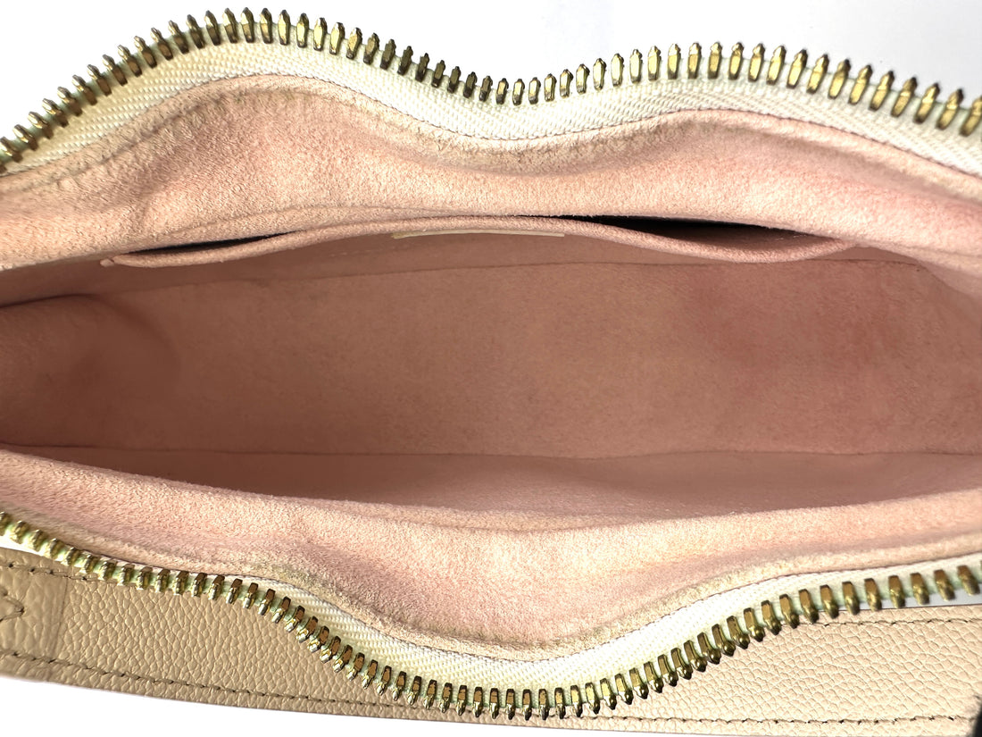 Louis Vuitton Bagatelle Pink/White Bicolor Monogram Empreinte Giant Leather Shoulder Bag
